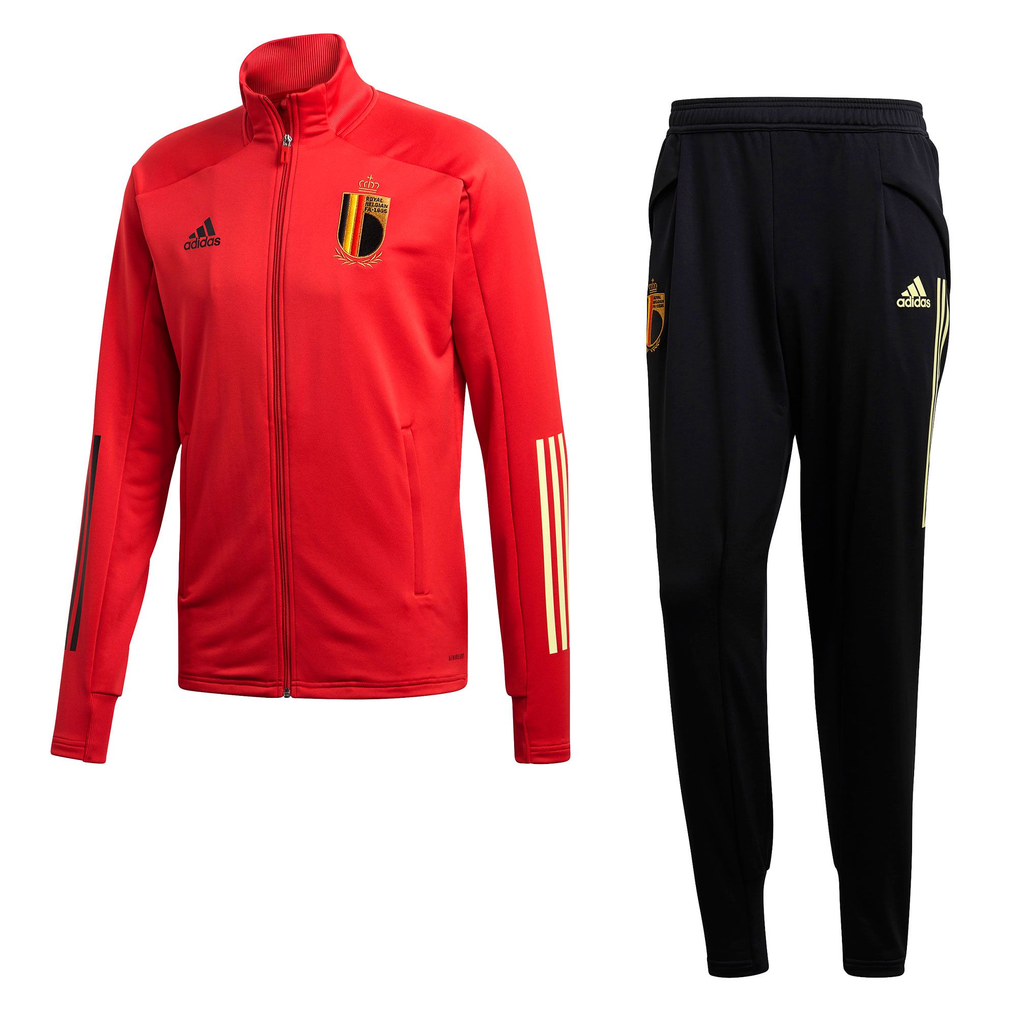 Chándal de Paseo Bélgica EURO 2020 Rojo Negro - Fútbol Factory