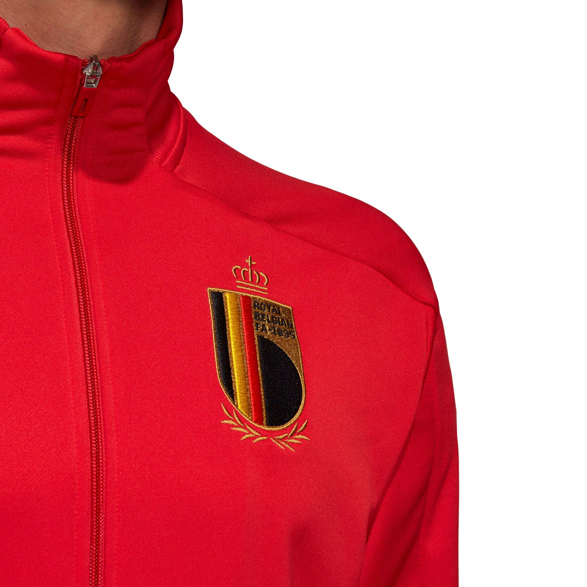 Chándal de Paseo Bélgica EURO 2020 Rojo Negro - Fútbol Factory
