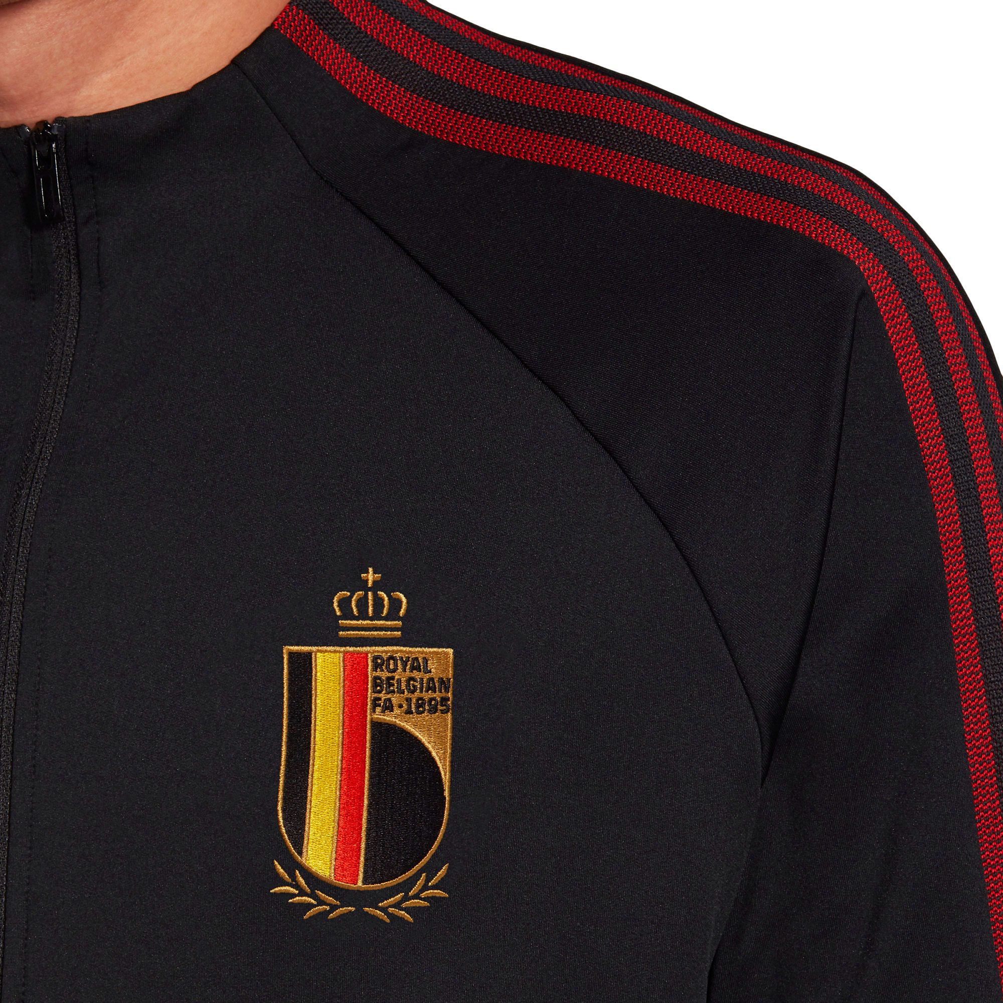 Chaqueta Pre-Match Bélgica Eurocopa 2021 Negro - Fútbol Factory
