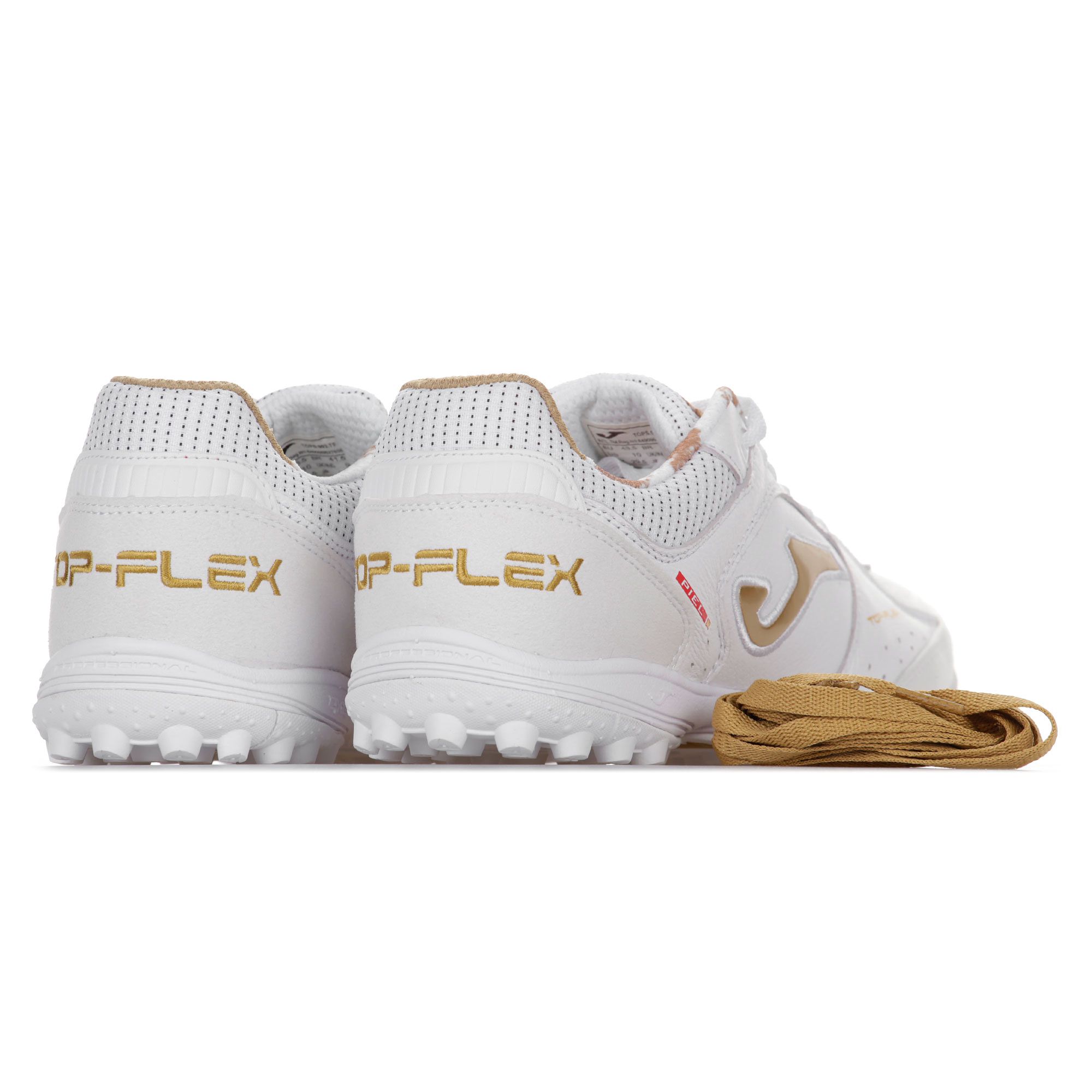 Botas de Fútbol Top Flex Multitaco Blanco - Fútbol Factory