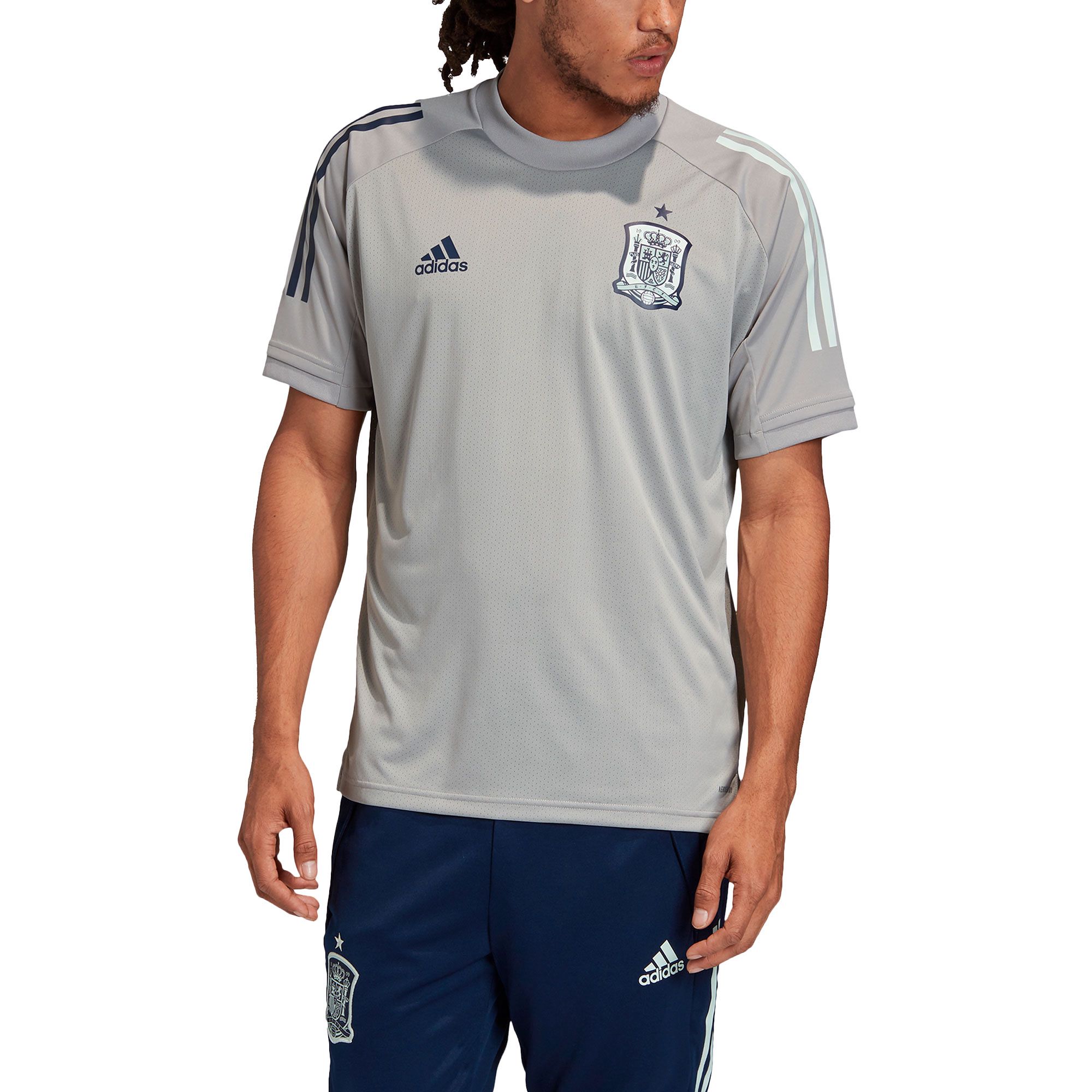 Camiseta Oficial de Training España Eurocopa 2021 Gris - Fútbol Factory
