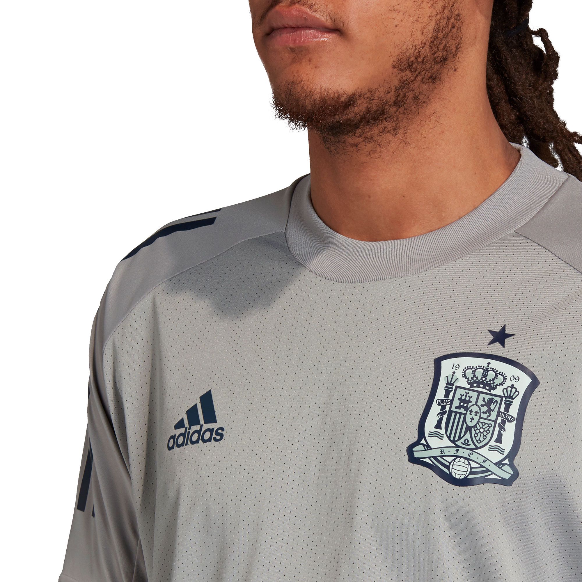 Camiseta Oficial de Training España Eurocopa 2021 Gris - Fútbol Factory