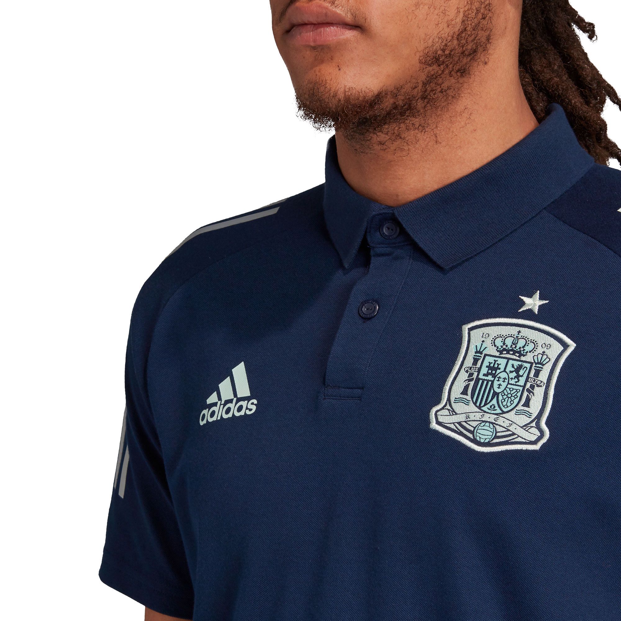 Polo Oficial de Paseo España Eurocopa 2021 Marino - Fútbol Factory