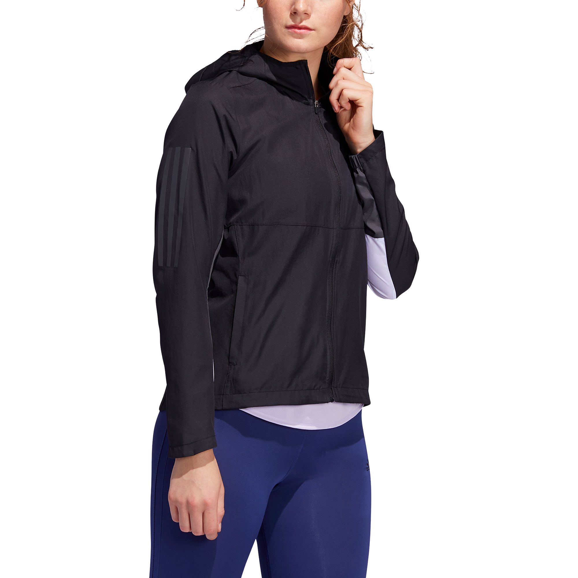 Chaqueta con Capucha de Running Own The Run Mujer Negro - Fútbol Factory