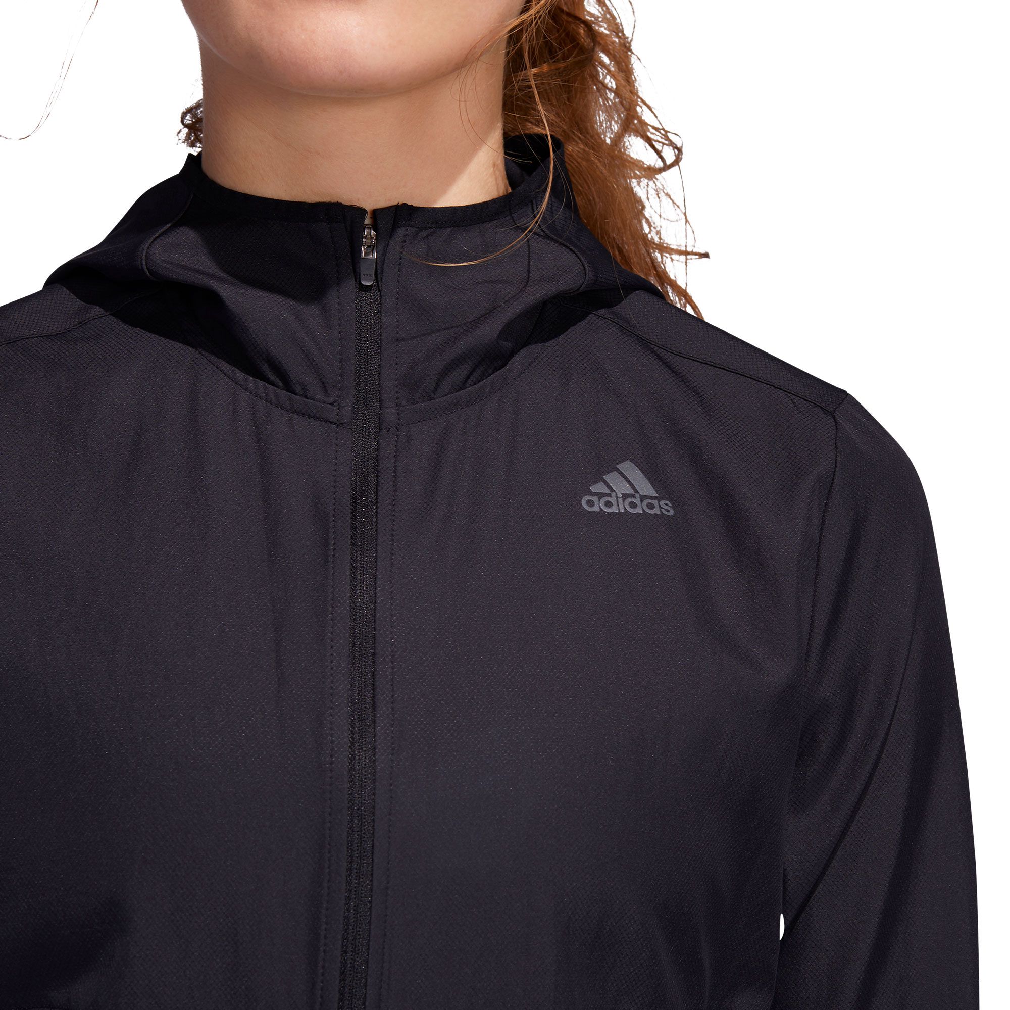 Chaqueta con Capucha de Running Own The Run Mujer Negro - Fútbol Factory