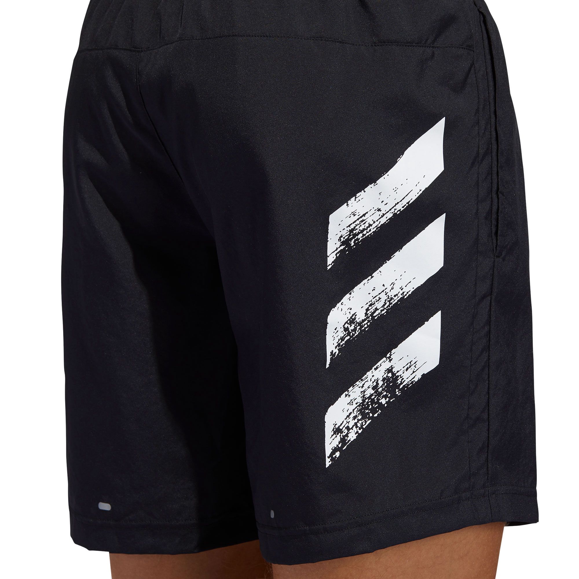 Pantalón Corto de Running Run It PB Tres Bandas Negro - Fútbol Factory
