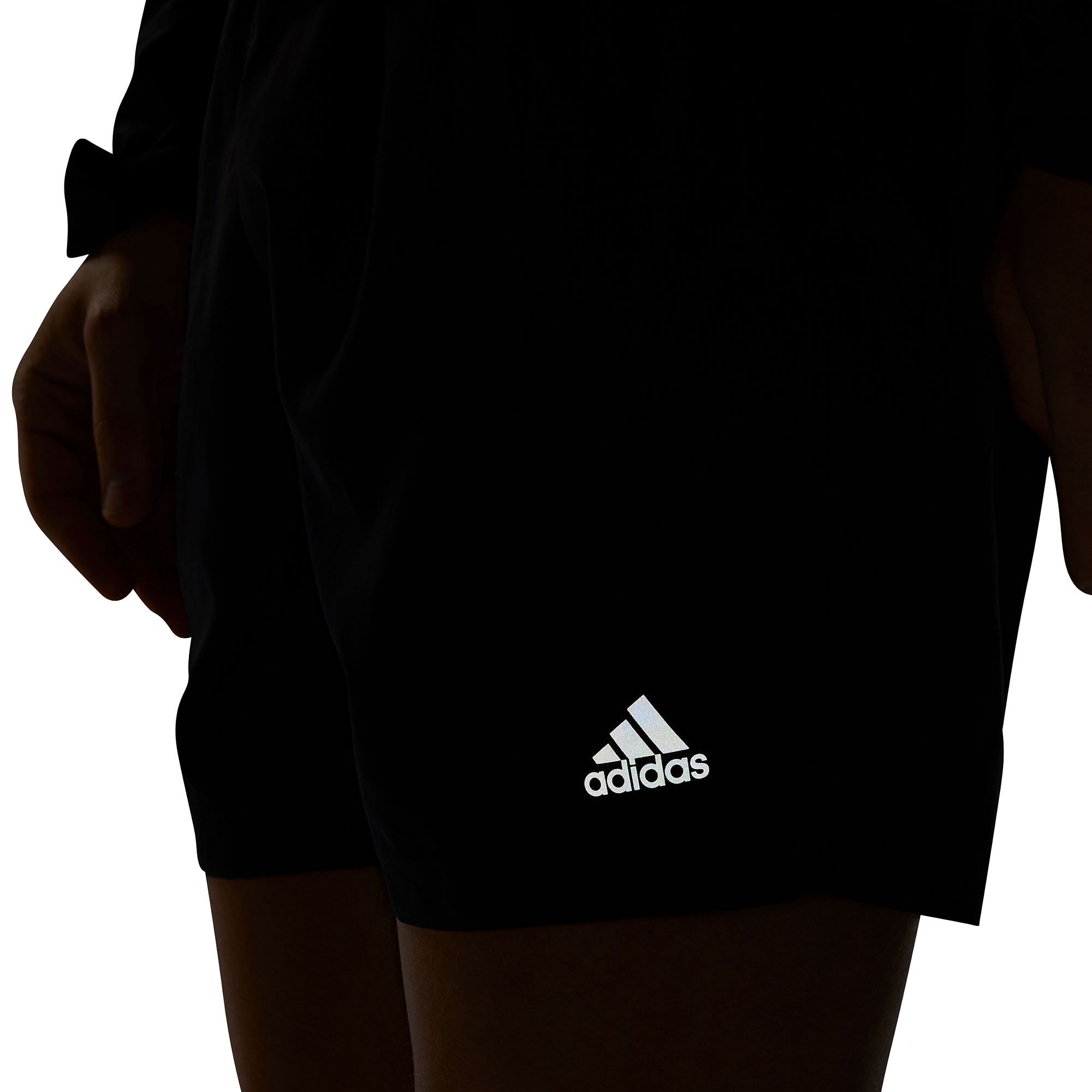 Pantalón Corto de Running Run It PB Tres Bandas Negro - Fútbol Factory