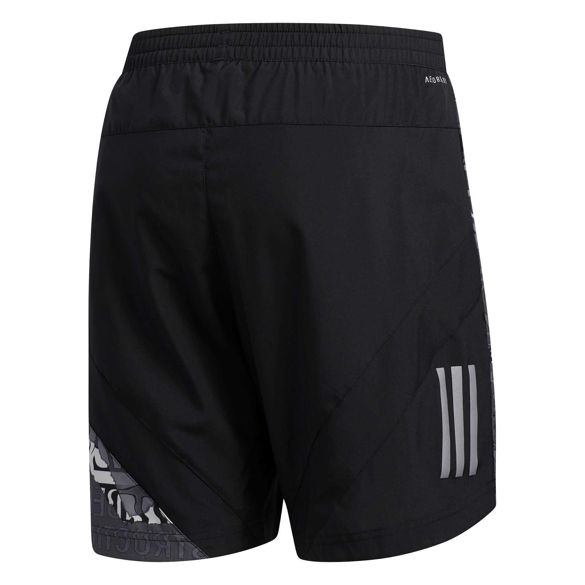 Pantalón Corto de Running Run It Graphic Negro - Fútbol Factory