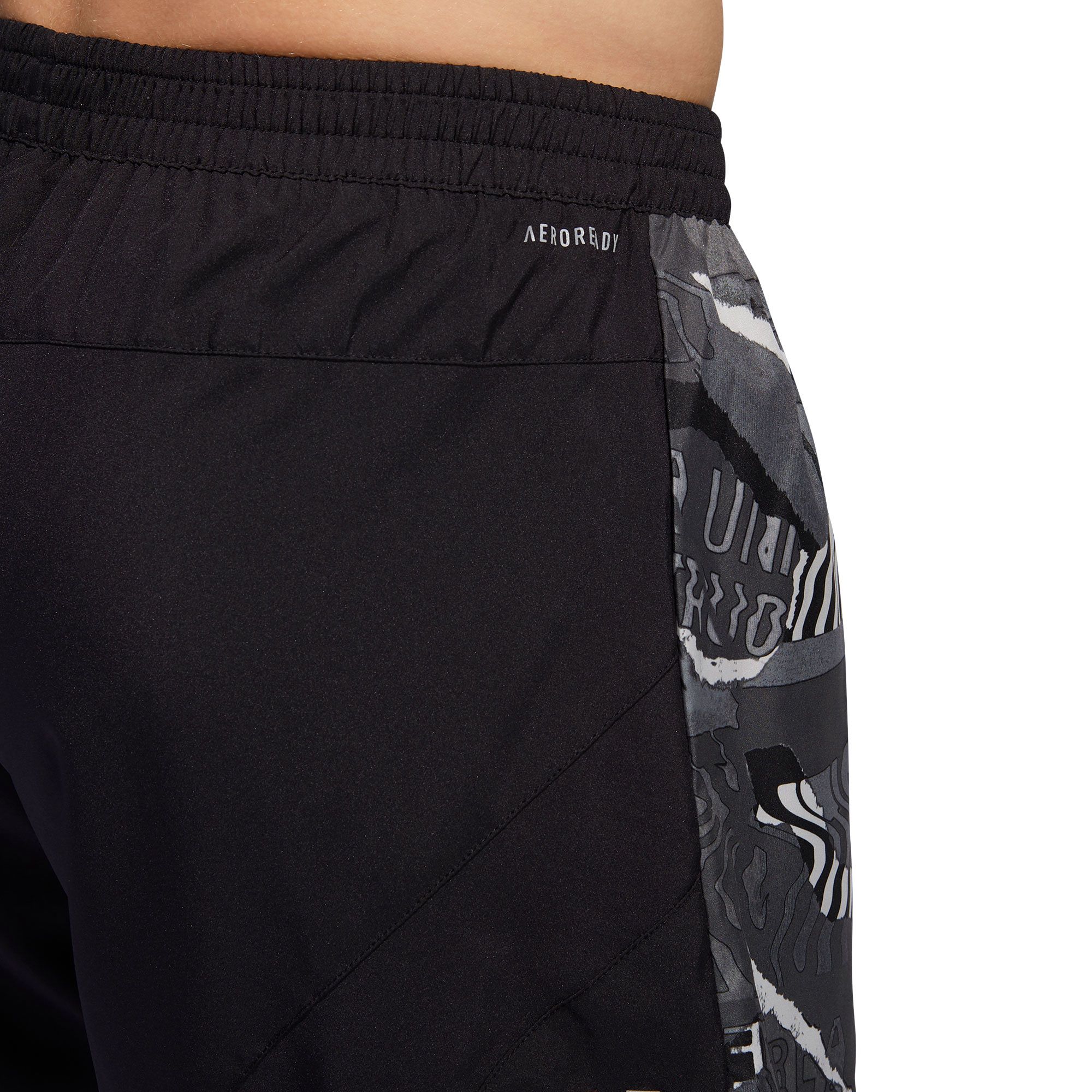 Pantalón Corto de Running Run It Graphic Negro - Fútbol Factory