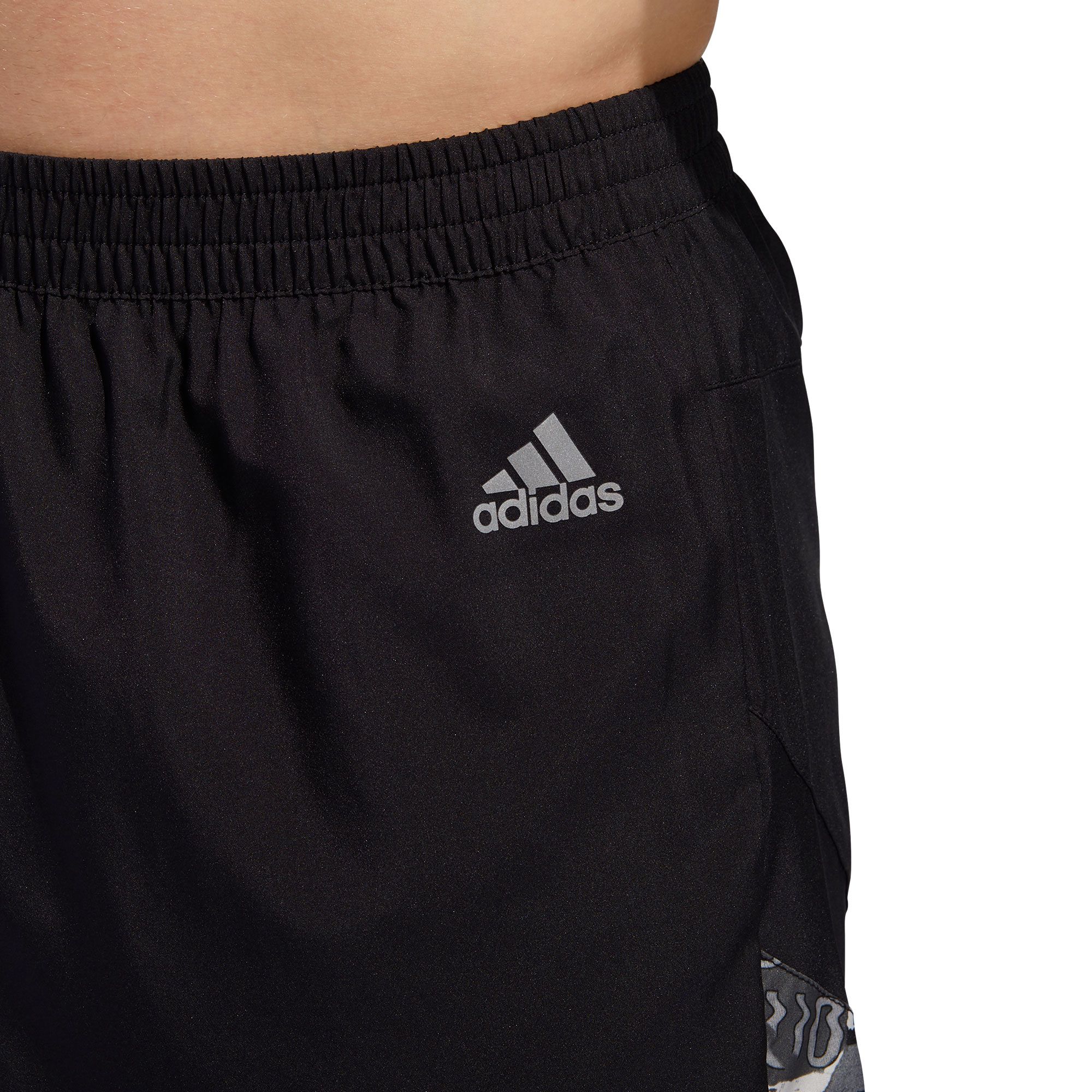 Pantalón Corto de Running Run It Graphic Negro - Fútbol Factory