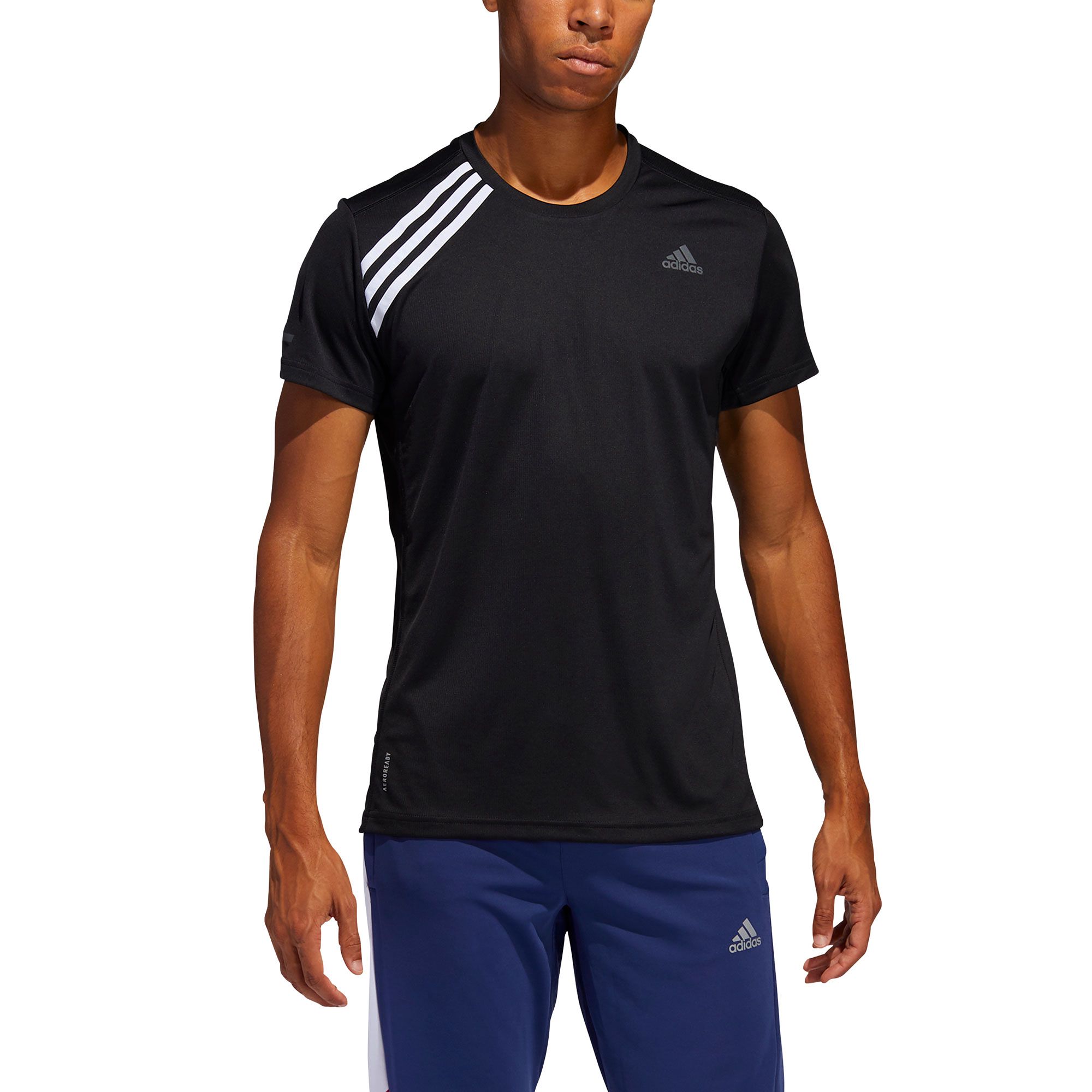 Camiseta de Running Run It Tres Bandas Negro - Fútbol Factory