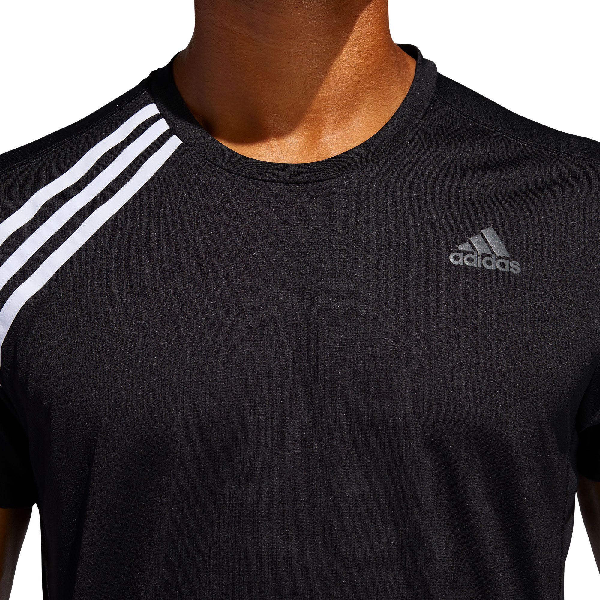 Camiseta de Running Run It Tres Bandas Negro - Fútbol Factory