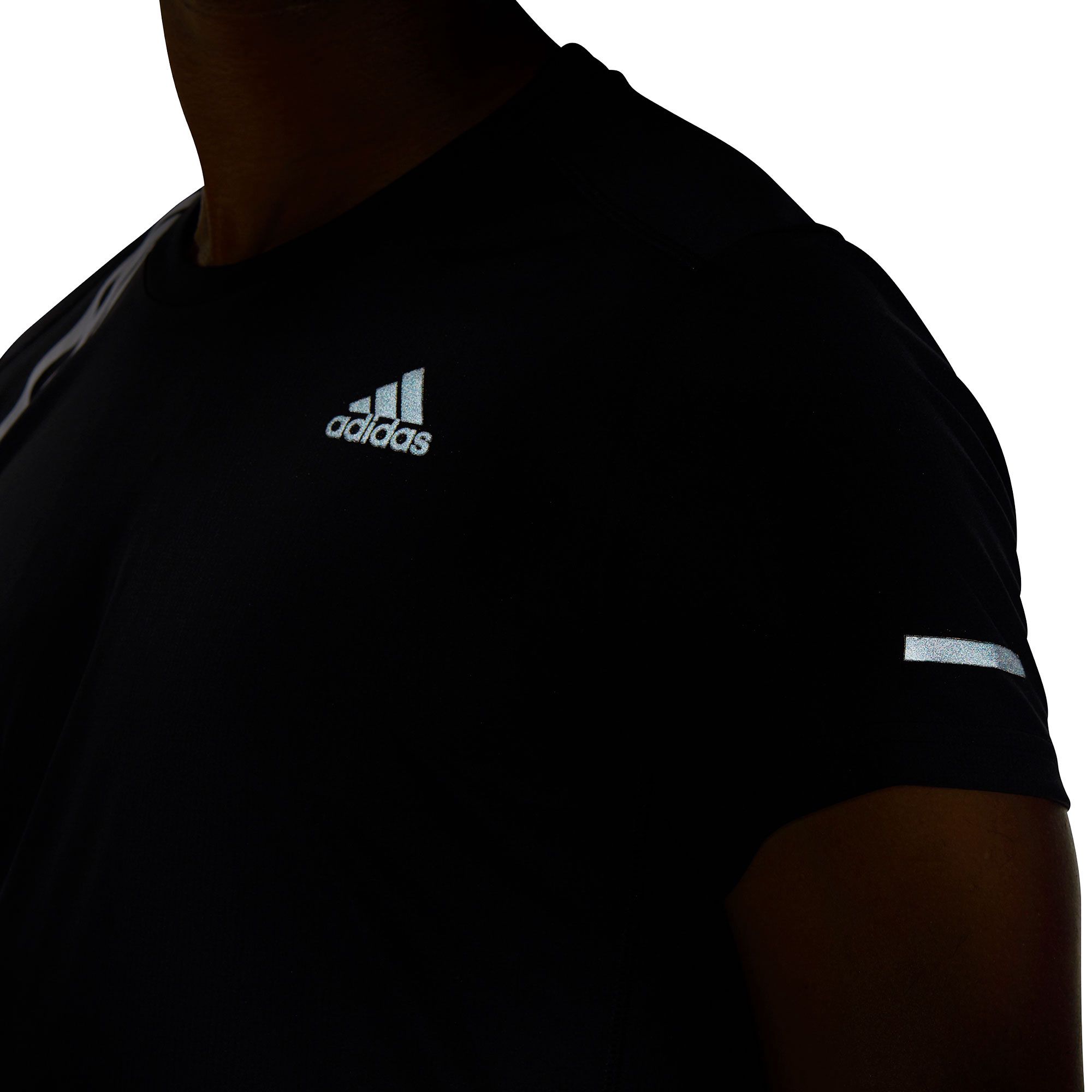 Camiseta de Running Run It Tres Bandas Negro - Fútbol Factory