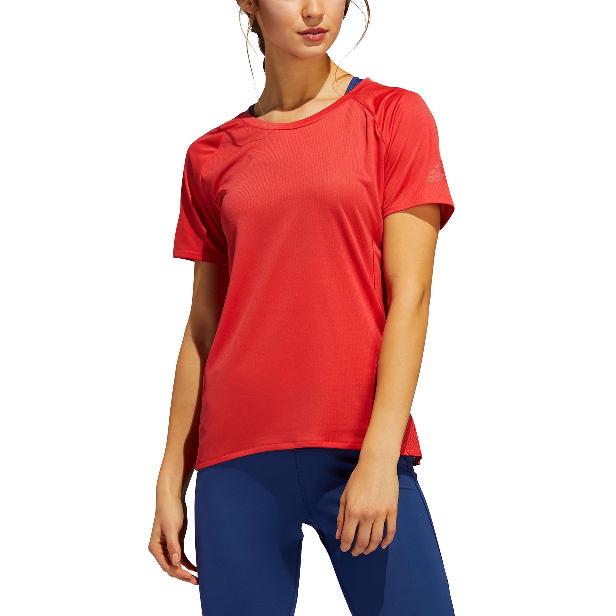 Camiseta de Running 25/7 Rise Up N Run Parley Mujer Rojo - Fútbol Factory