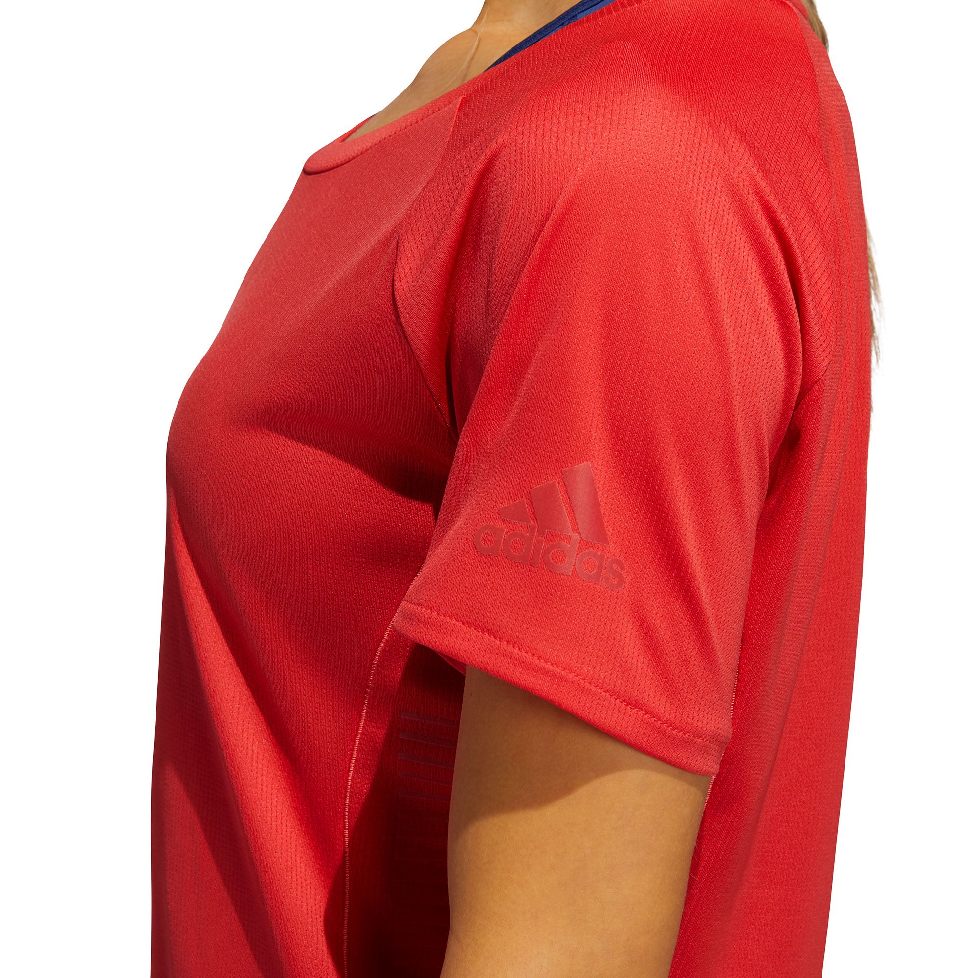 Camiseta de Running 25/7 Rise Up N Run Parley Mujer Rojo - Fútbol Factory