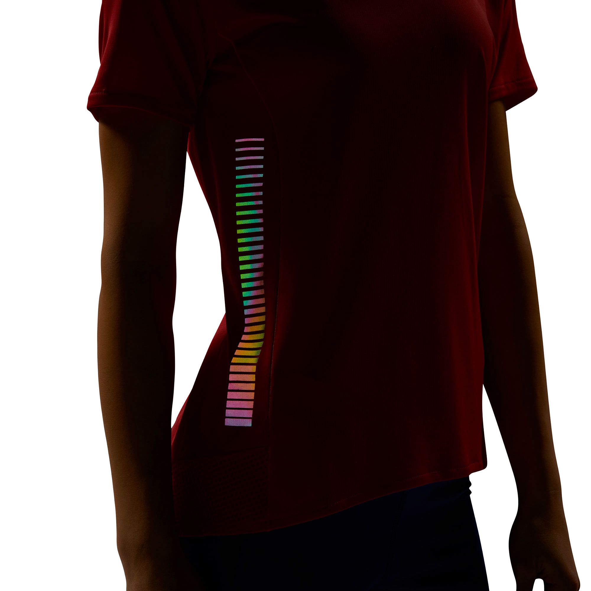 Camiseta de Running 25/7 Rise Up N Run Parley Mujer Rojo - Fútbol Factory
