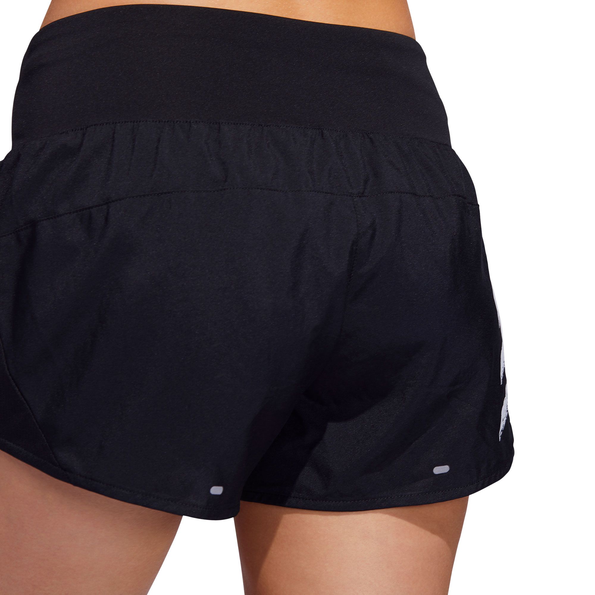 Pantalón Corto de Running Run It Tres Bandas Mujer Negro - Fútbol Factory
