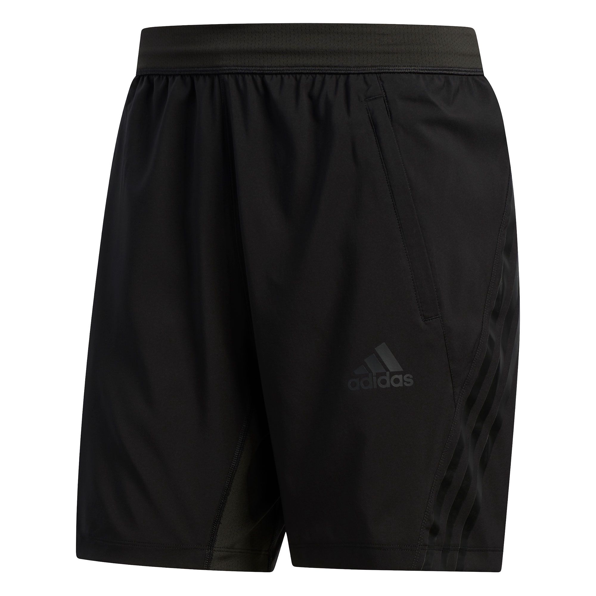 Pantalón Corto de Training AEROREADY 8 Tres Bandas Negro - Fútbol Factory