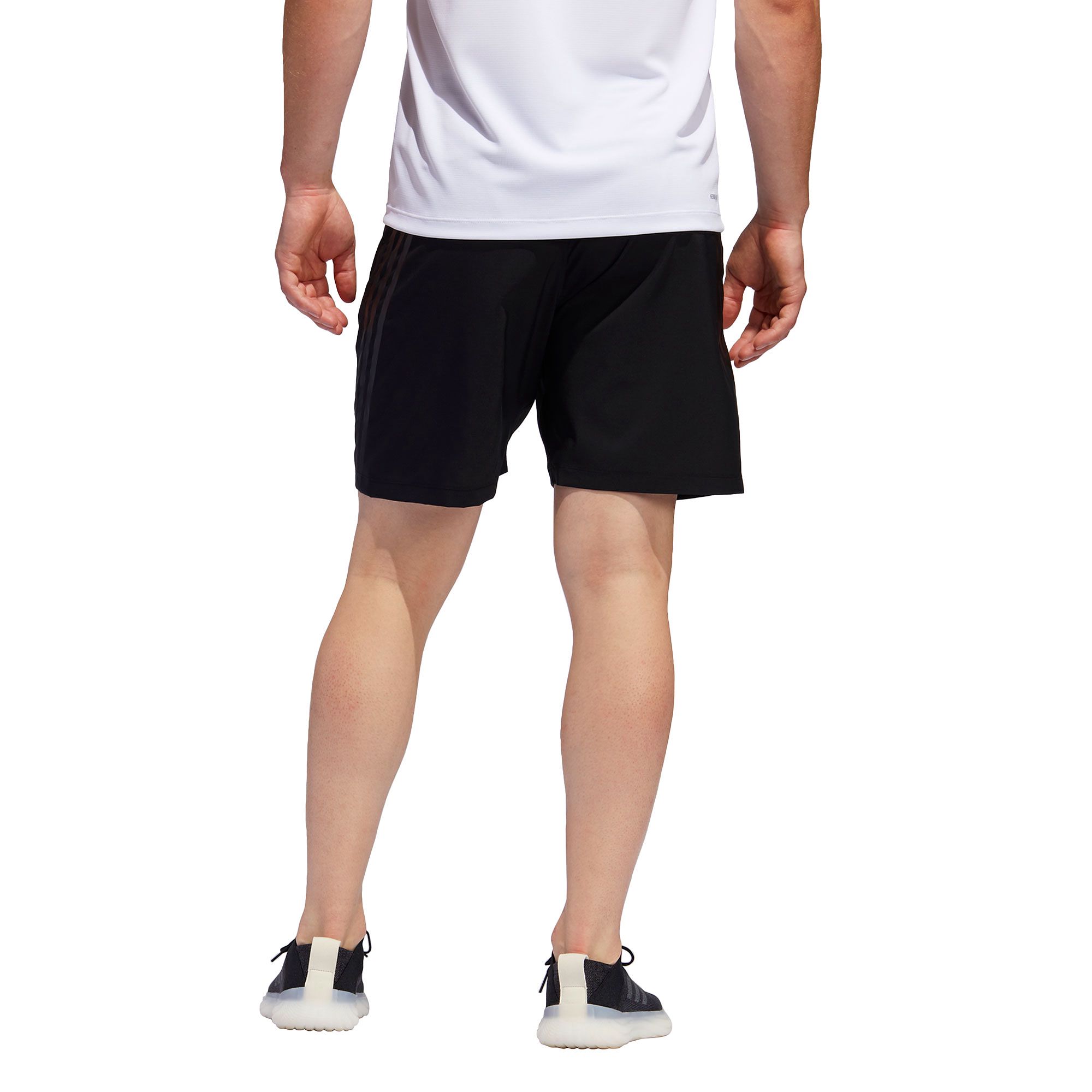 Pantalón Corto de Training AEROREADY 8 Tres Bandas Negro - Fútbol Factory