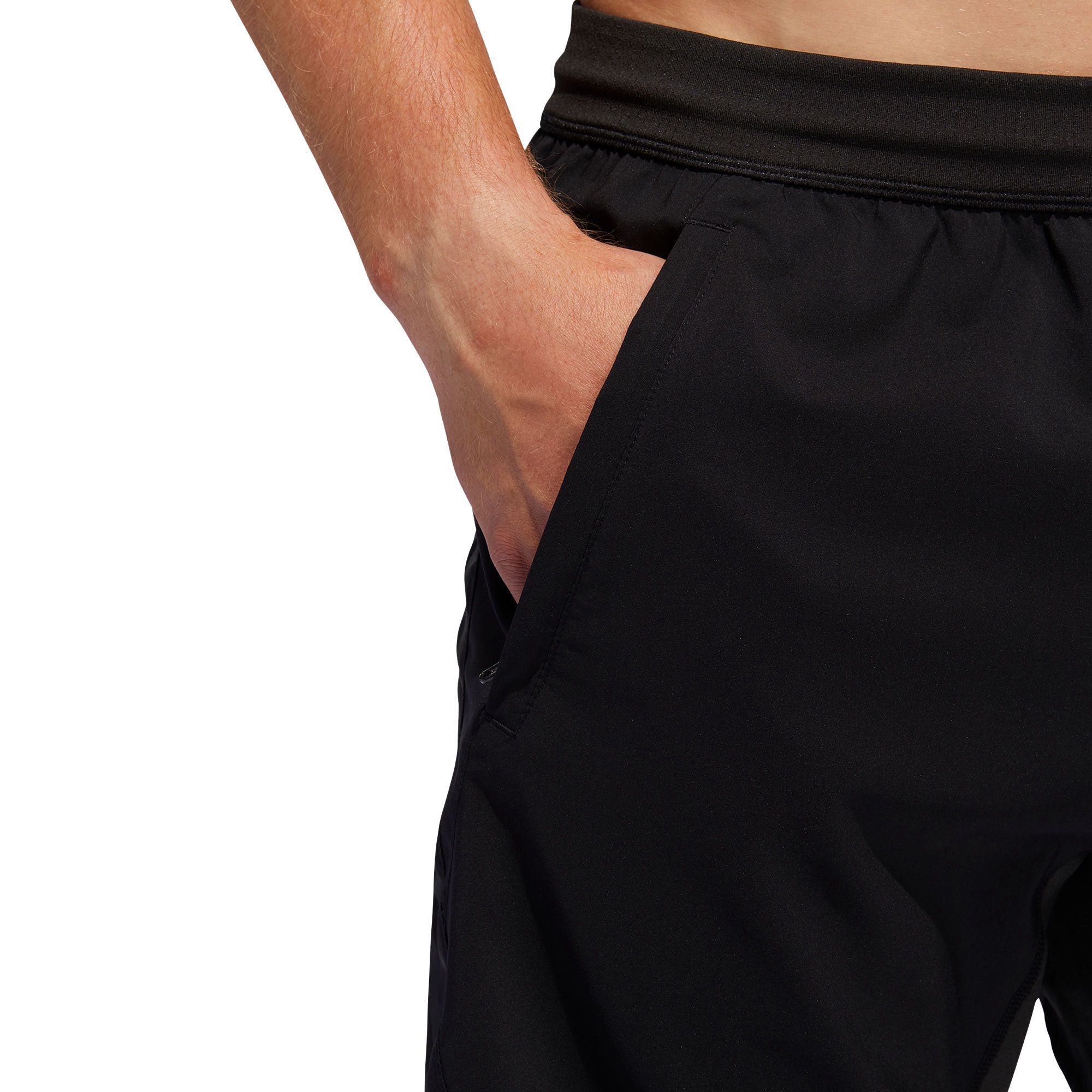Pantalón Corto de Training AEROREADY 8 Tres Bandas Negro - Fútbol Factory