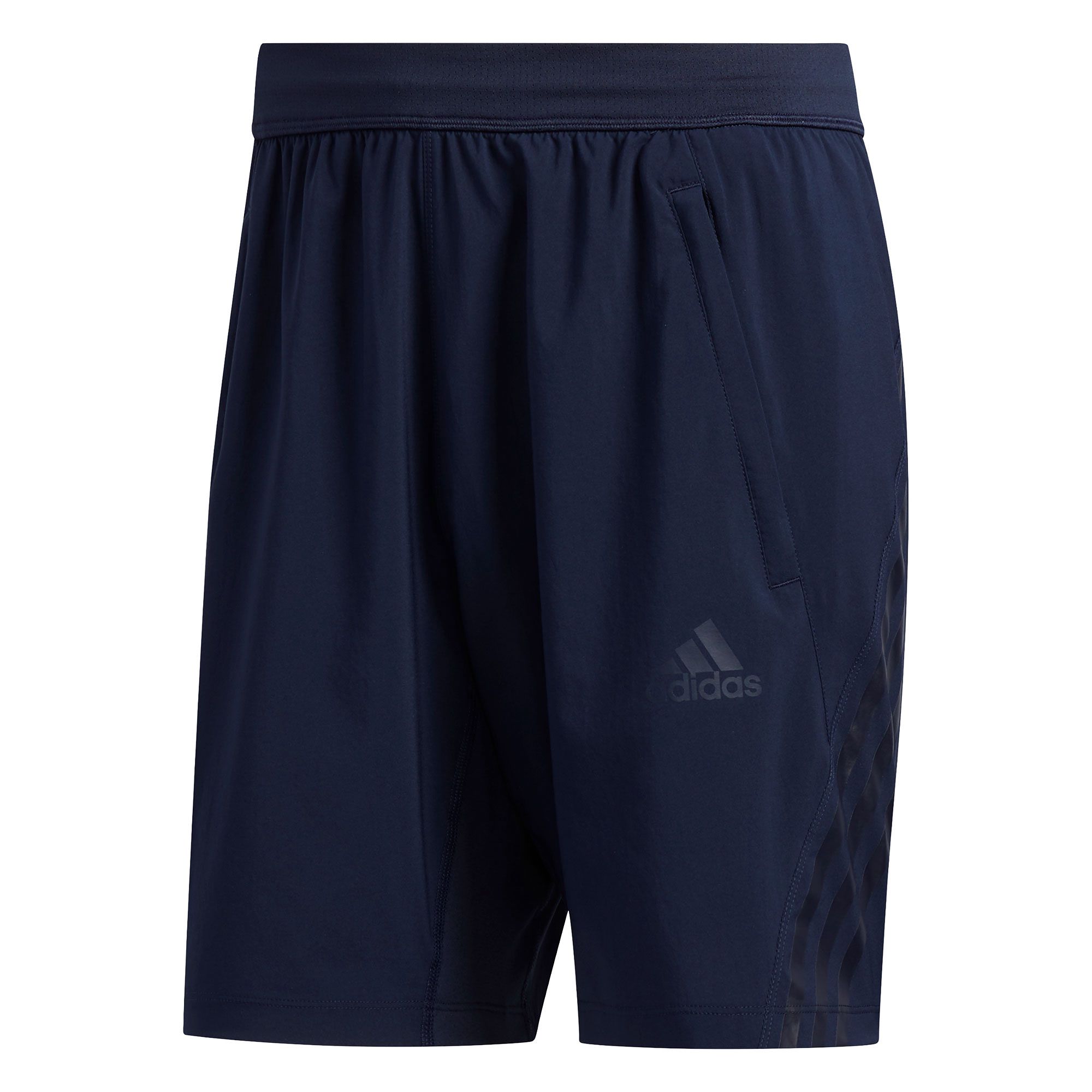 Pantalón Corto de Training AEROREADY 8 Tres Bandas Gris - Fútbol Factory