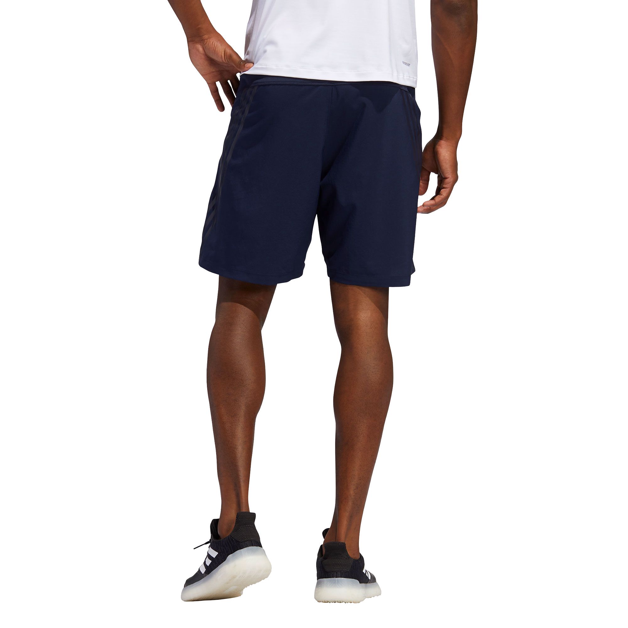 Pantalón Corto de Training AEROREADY 8 Tres Bandas Gris - Fútbol Factory