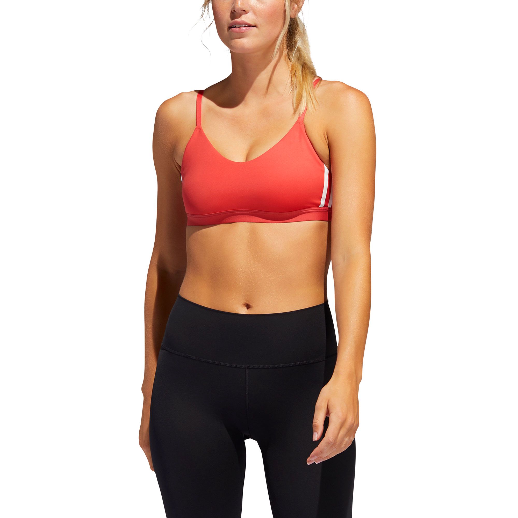 Top de Training Tres Bandas Mujer Rojo - Fútbol Factory