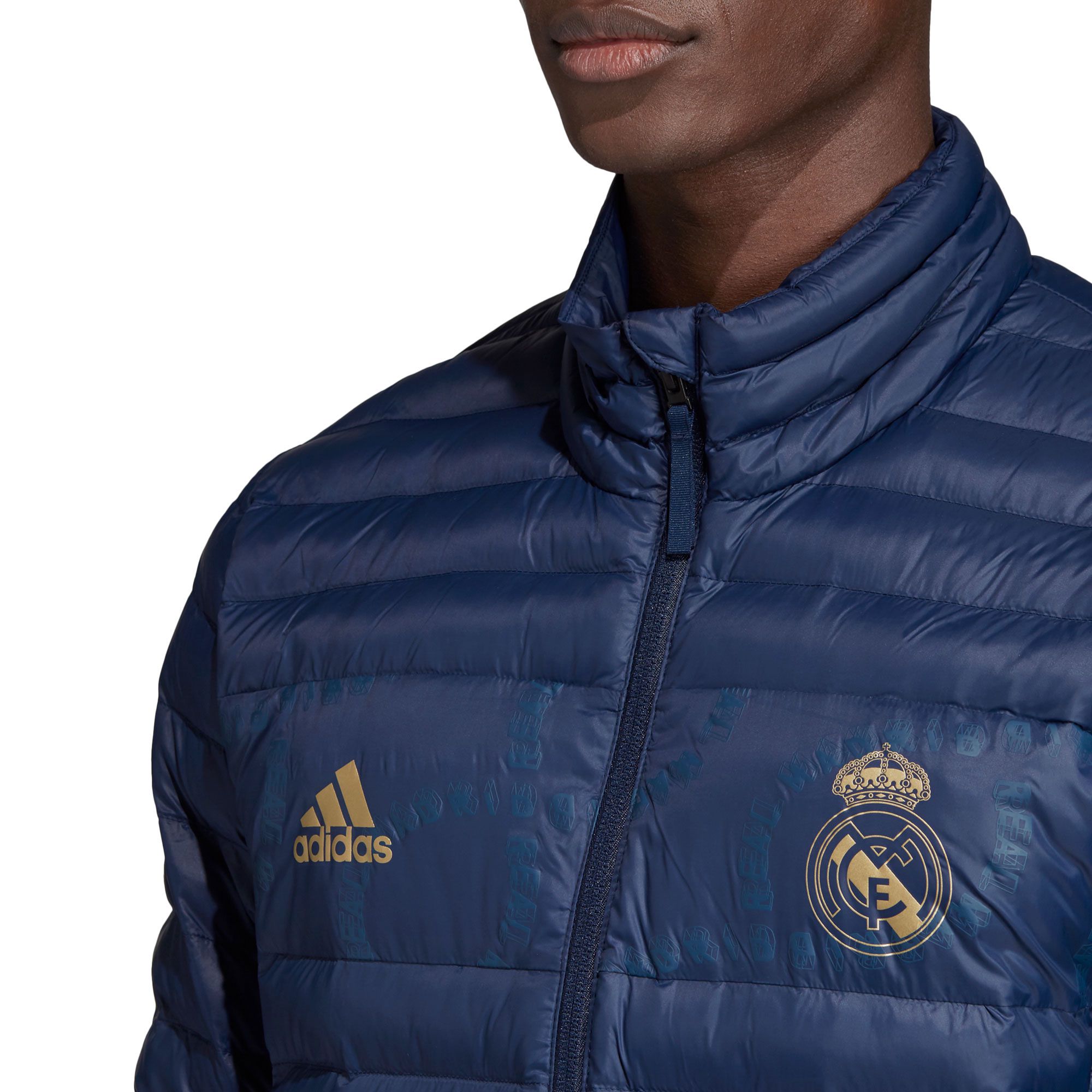 Abrigo de Paseo Real Madrid 2019/2020 Light Marino - Fútbol Factory