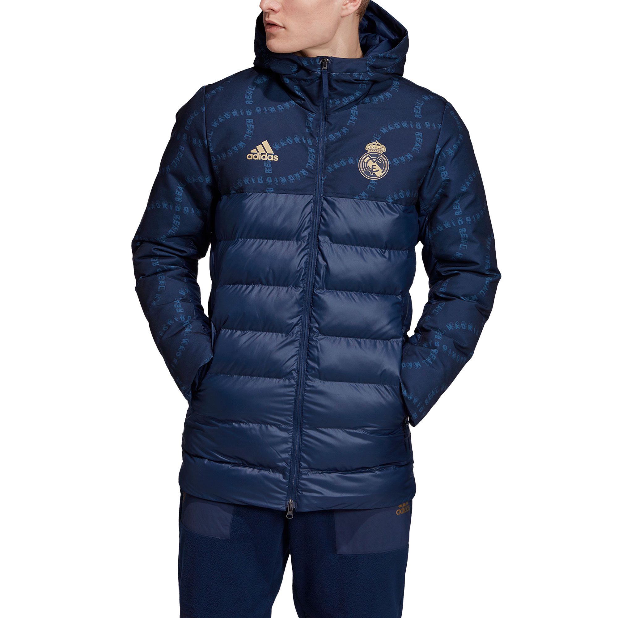 Abrigo de Paseo Real Madrid 2019/2020 Marino - Fútbol Factory