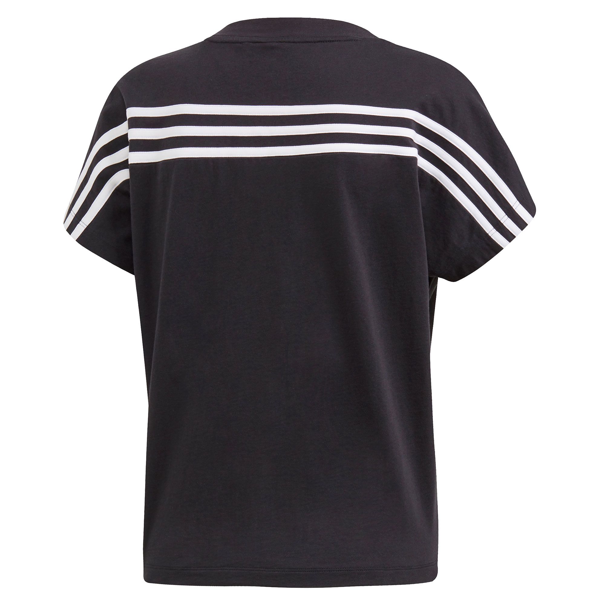 Camiseta de Paseo Must Haves Tres Bandas Mujer Negro - Fútbol Factory