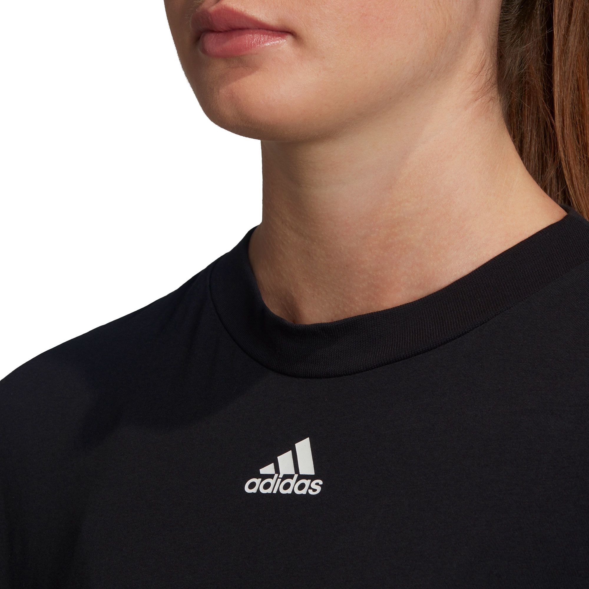 Camiseta de Paseo Must Haves Tres Bandas Mujer Negro - Fútbol Factory