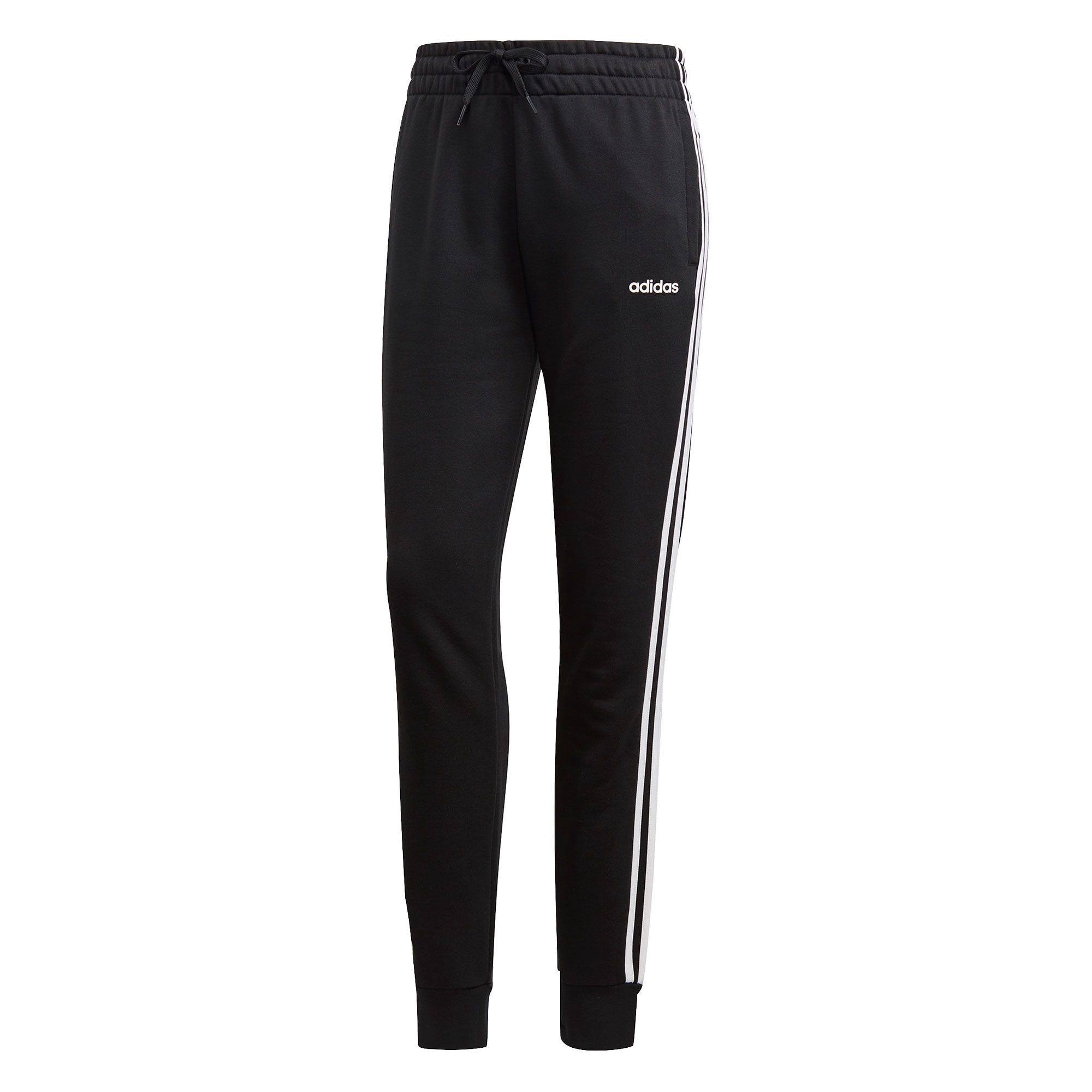 Pantalón Largo de Paseo Essentials Tres Bandas Mujer Negro - Fútbol Factory