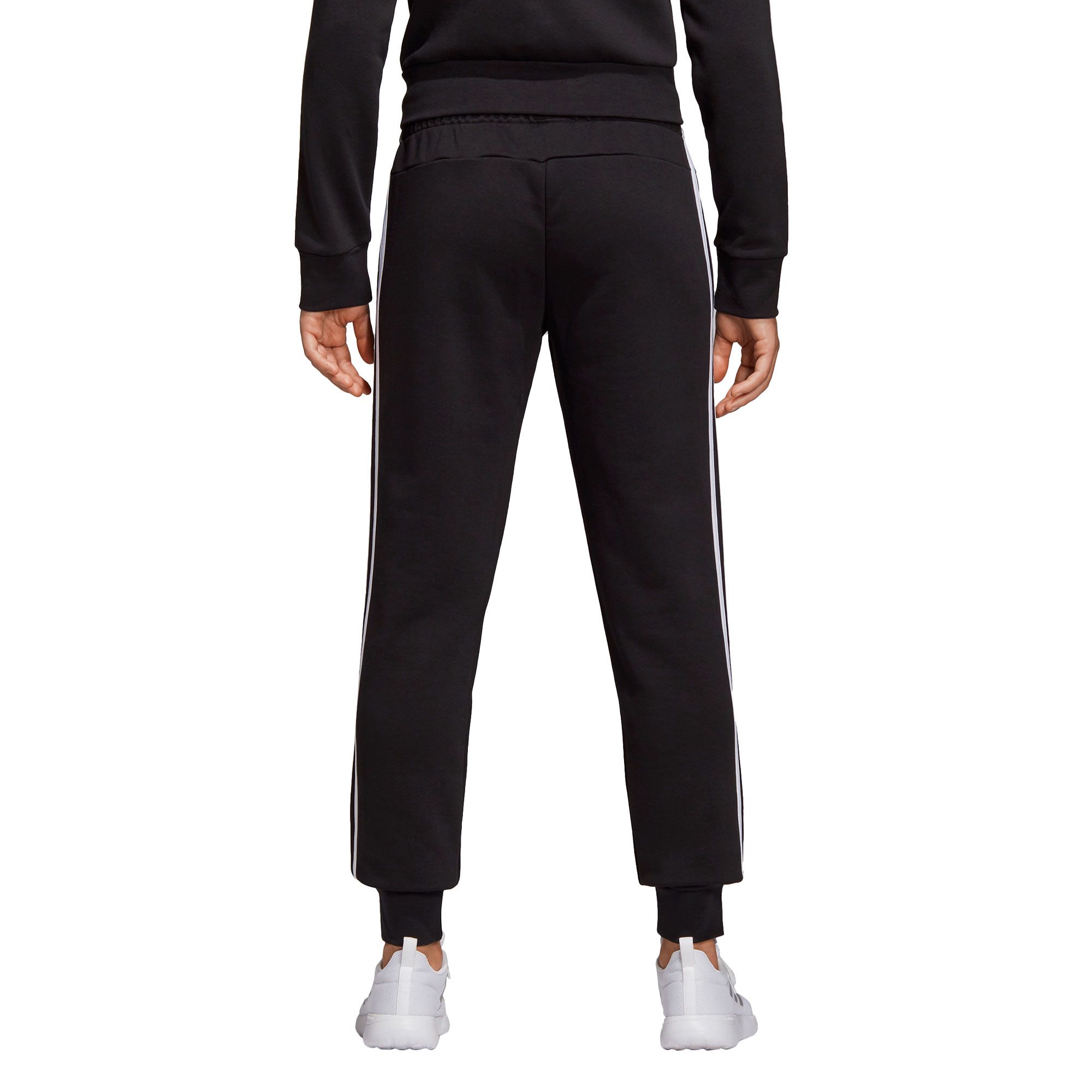 Pantalón Largo de Paseo Essentials Tres Bandas Mujer Negro - Fútbol Factory