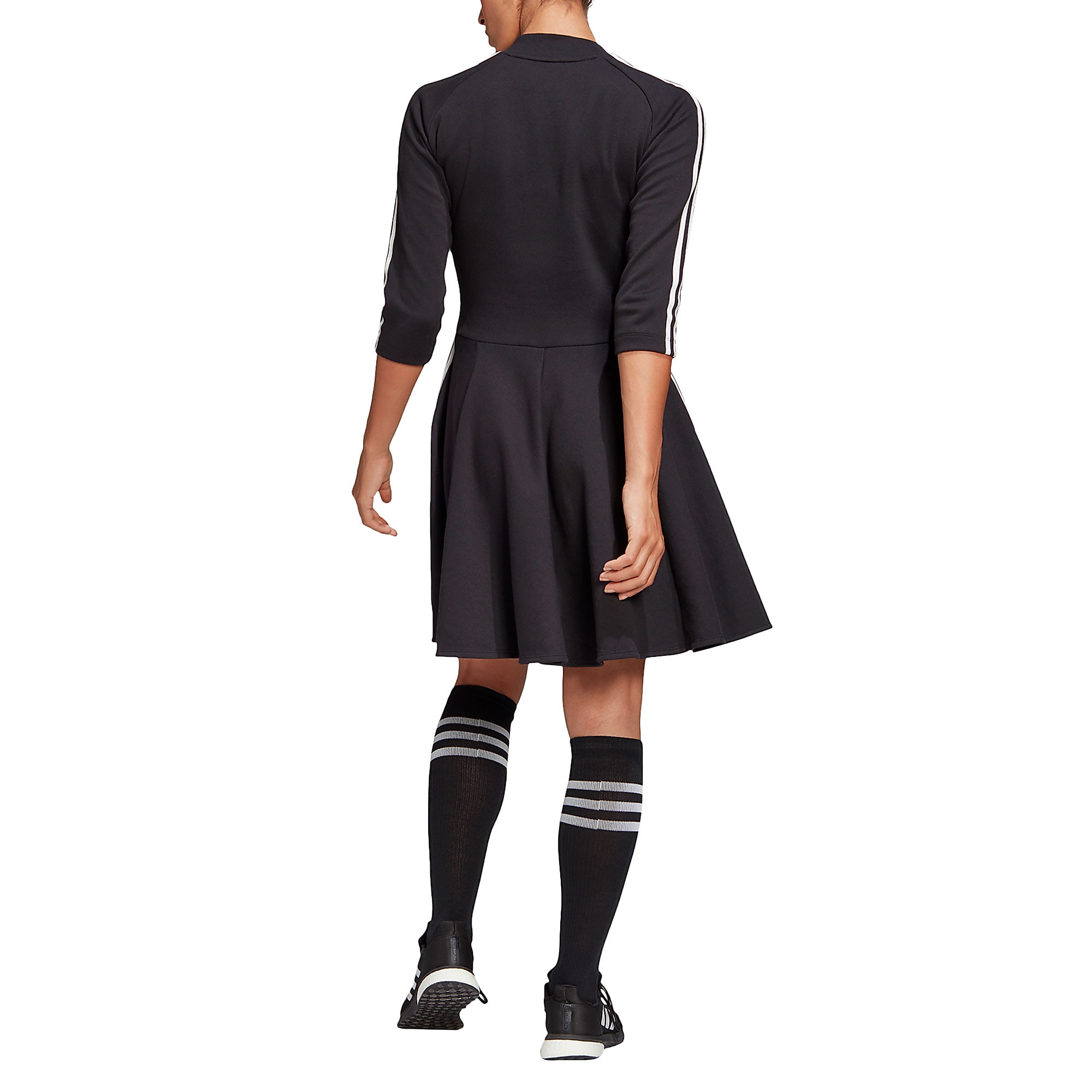 Vestido de Paseo Tres Bandas Mujer Negro - Fútbol Factory