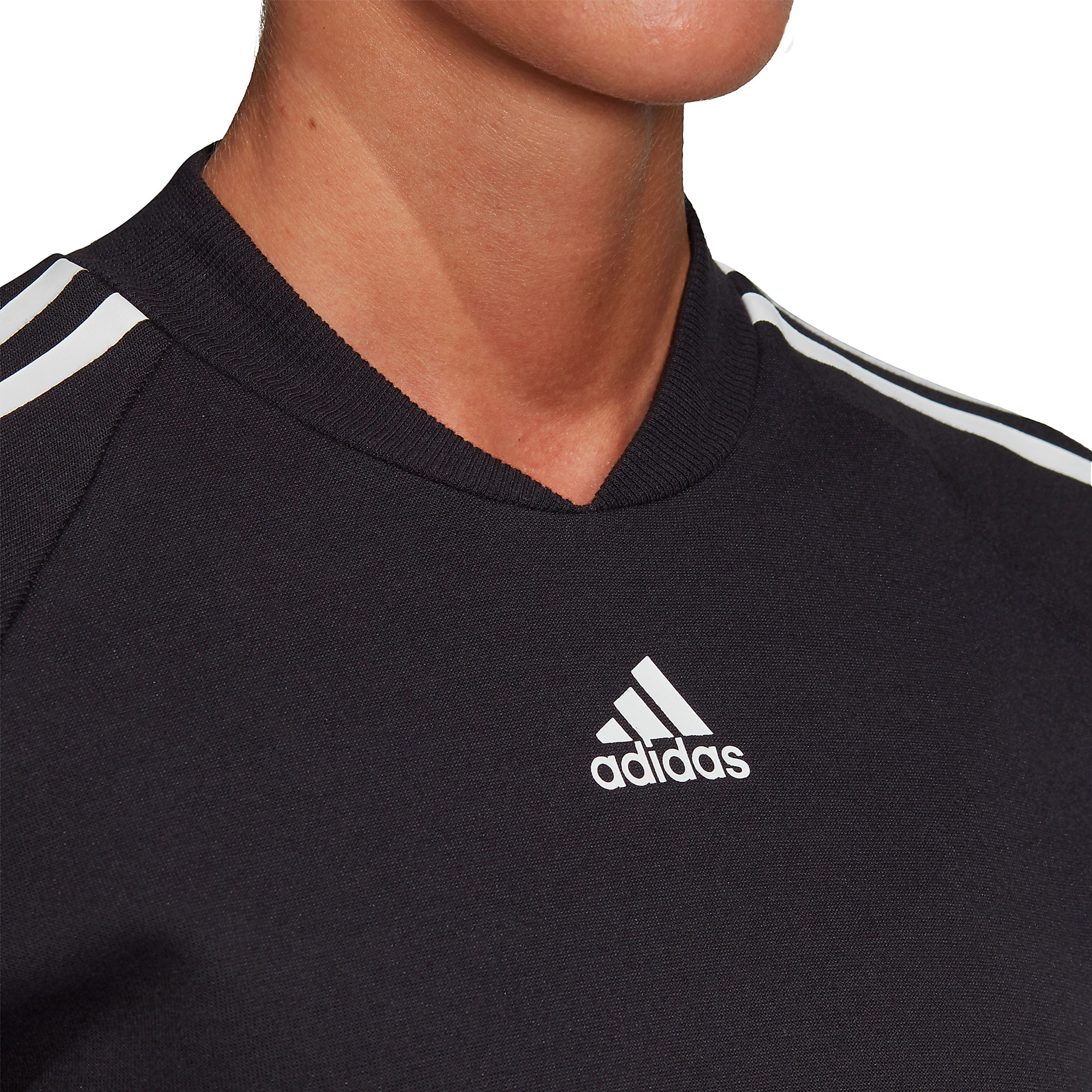 Vestido de Paseo Tres Bandas Mujer Negro - Fútbol Factory