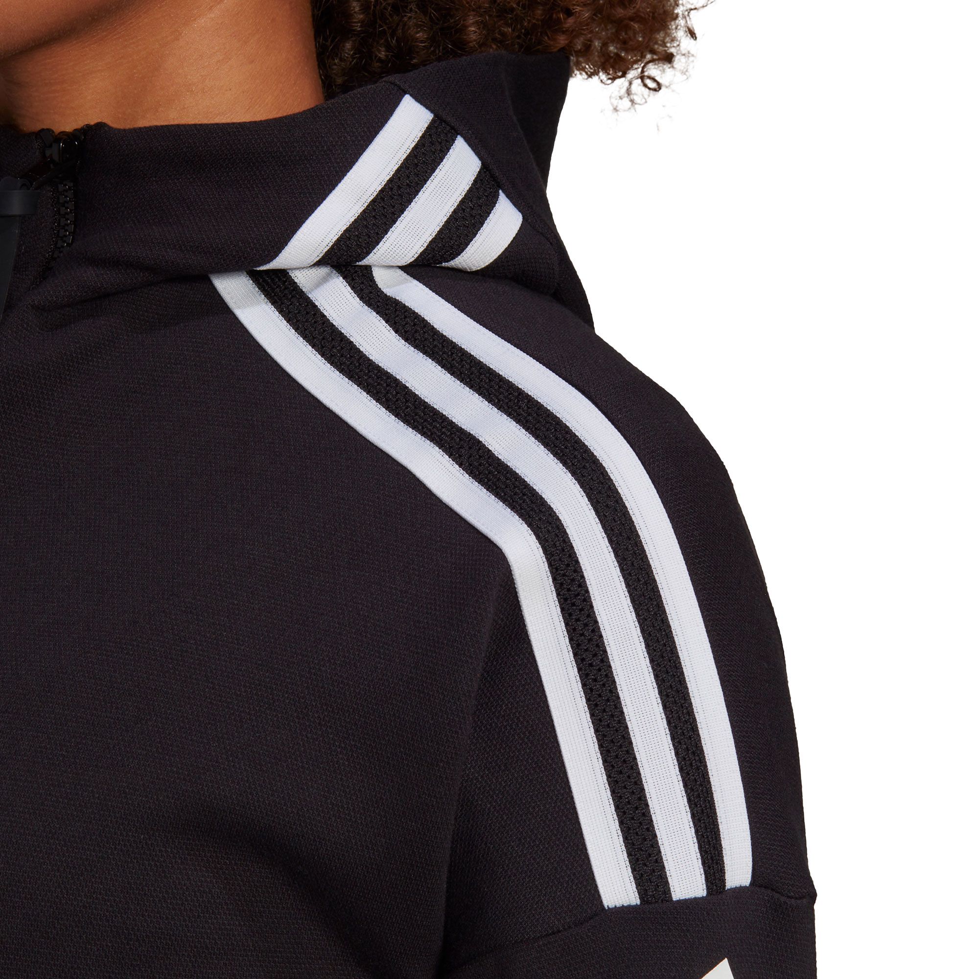Chaqueta de Paseo con Capucha ZNE Mujer Negro - Fútbol Factory