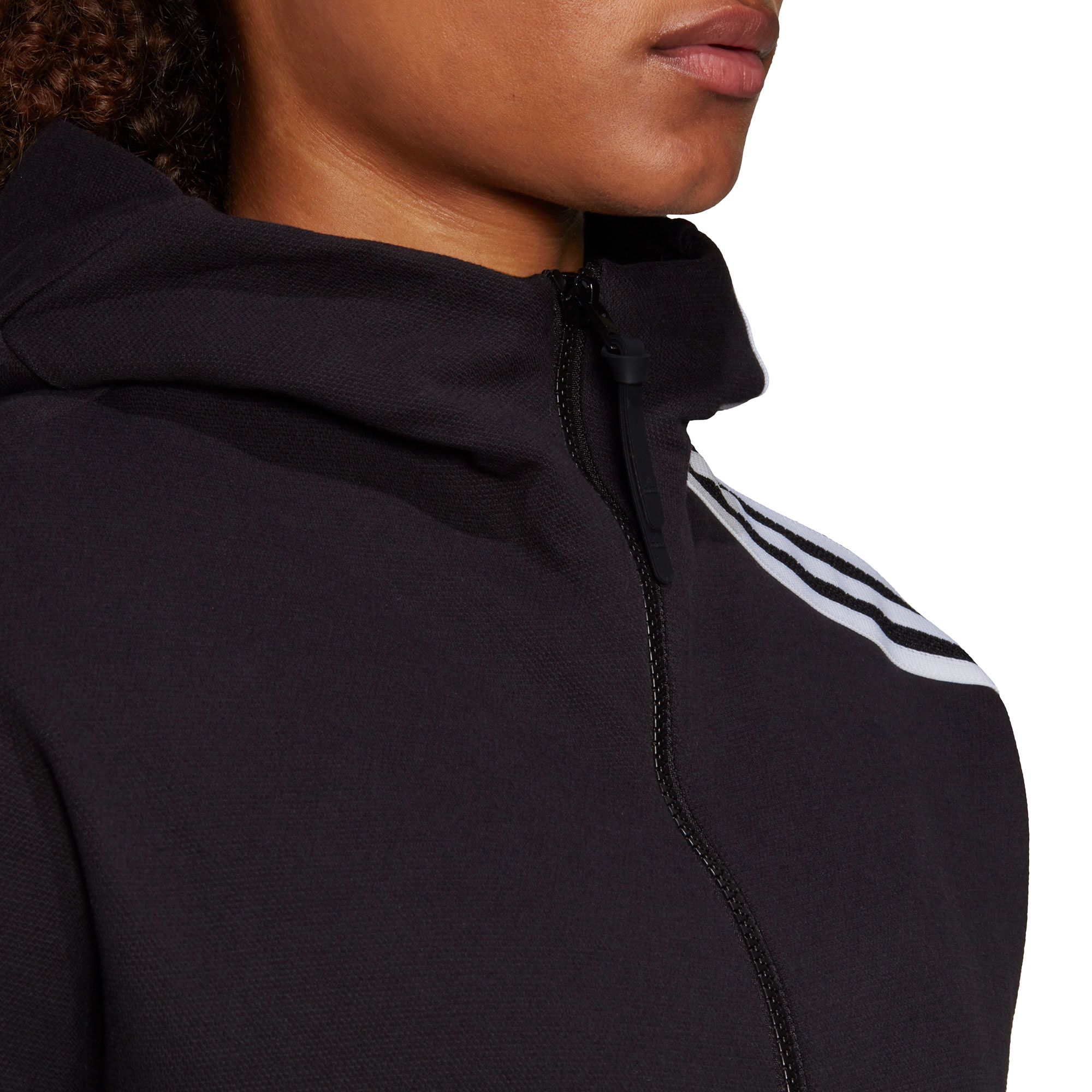 Chaqueta de Paseo con Capucha ZNE Mujer Negro - Fútbol Factory