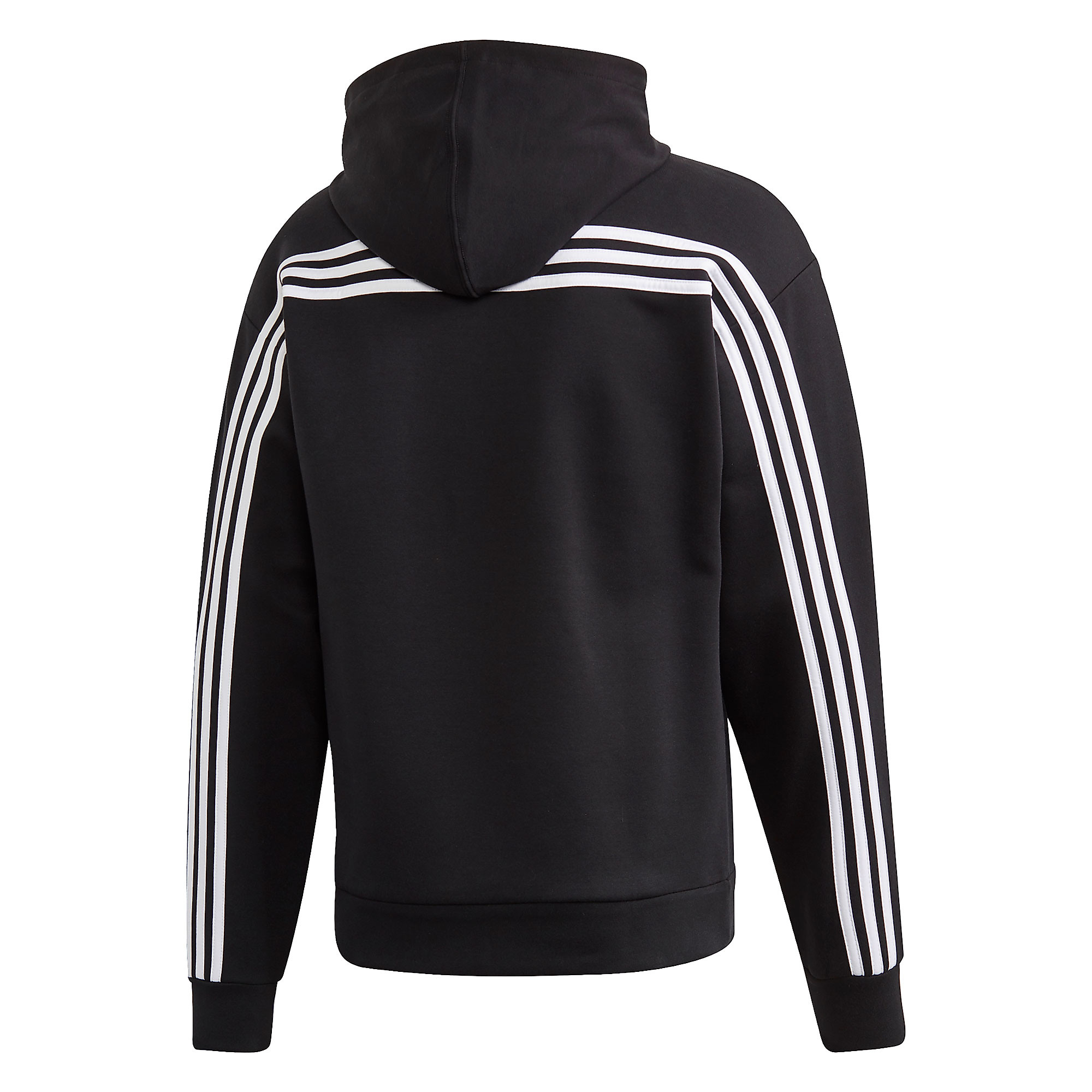 Sudadera con Capucha de Paseo Must Haves Tres Bandas Negro - Fútbol Factory