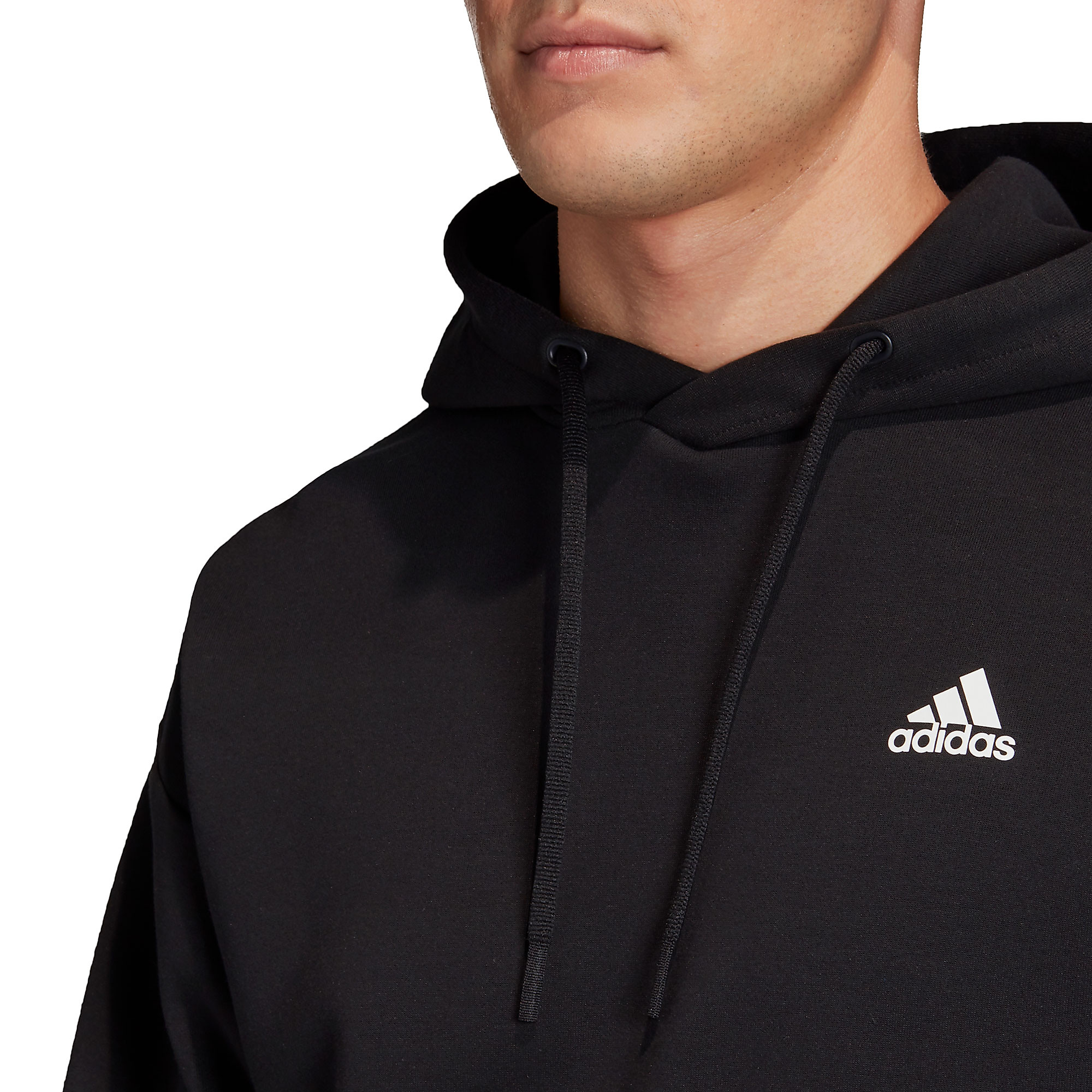 Sudadera con Capucha de Paseo Must Haves Tres Bandas Negro - Fútbol Factory