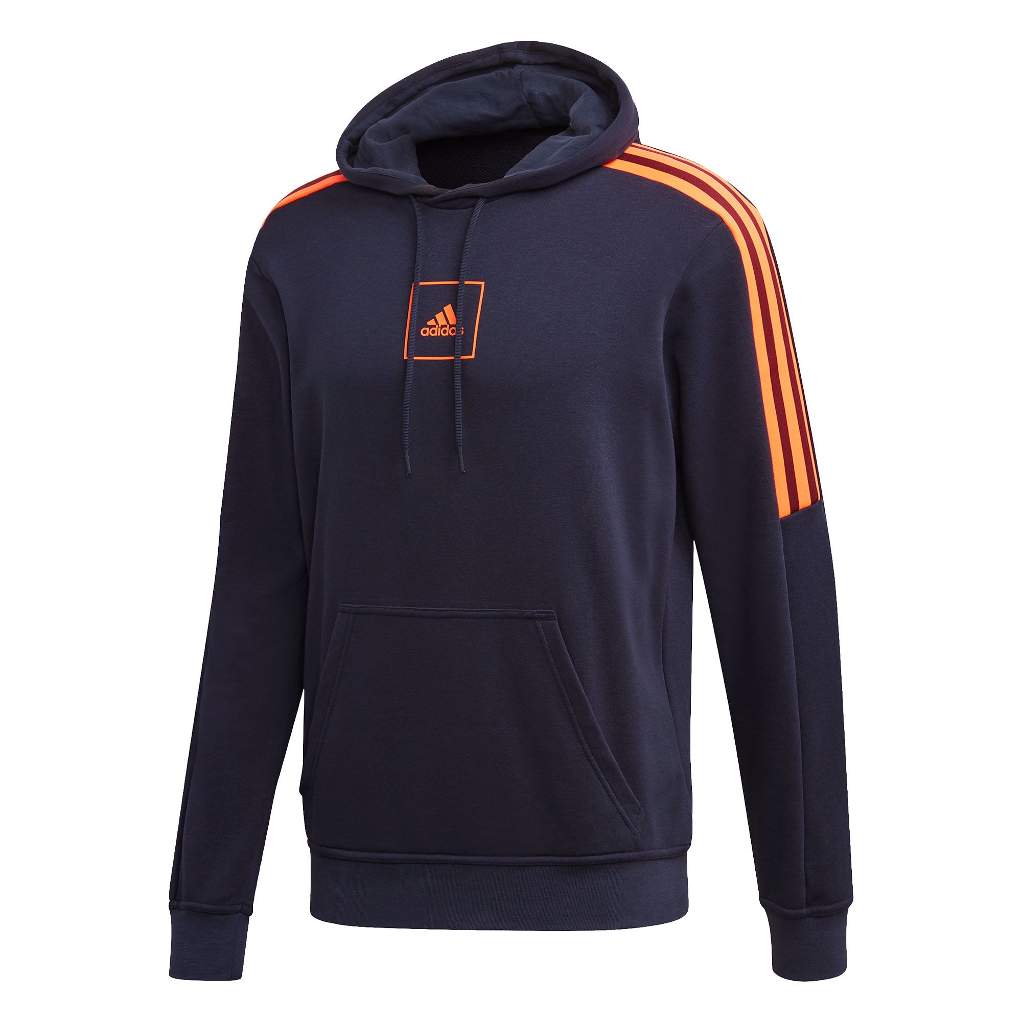 Sudadera con Capucha de Paseo Tres Bandas Tape OH Negro - Fútbol Factory