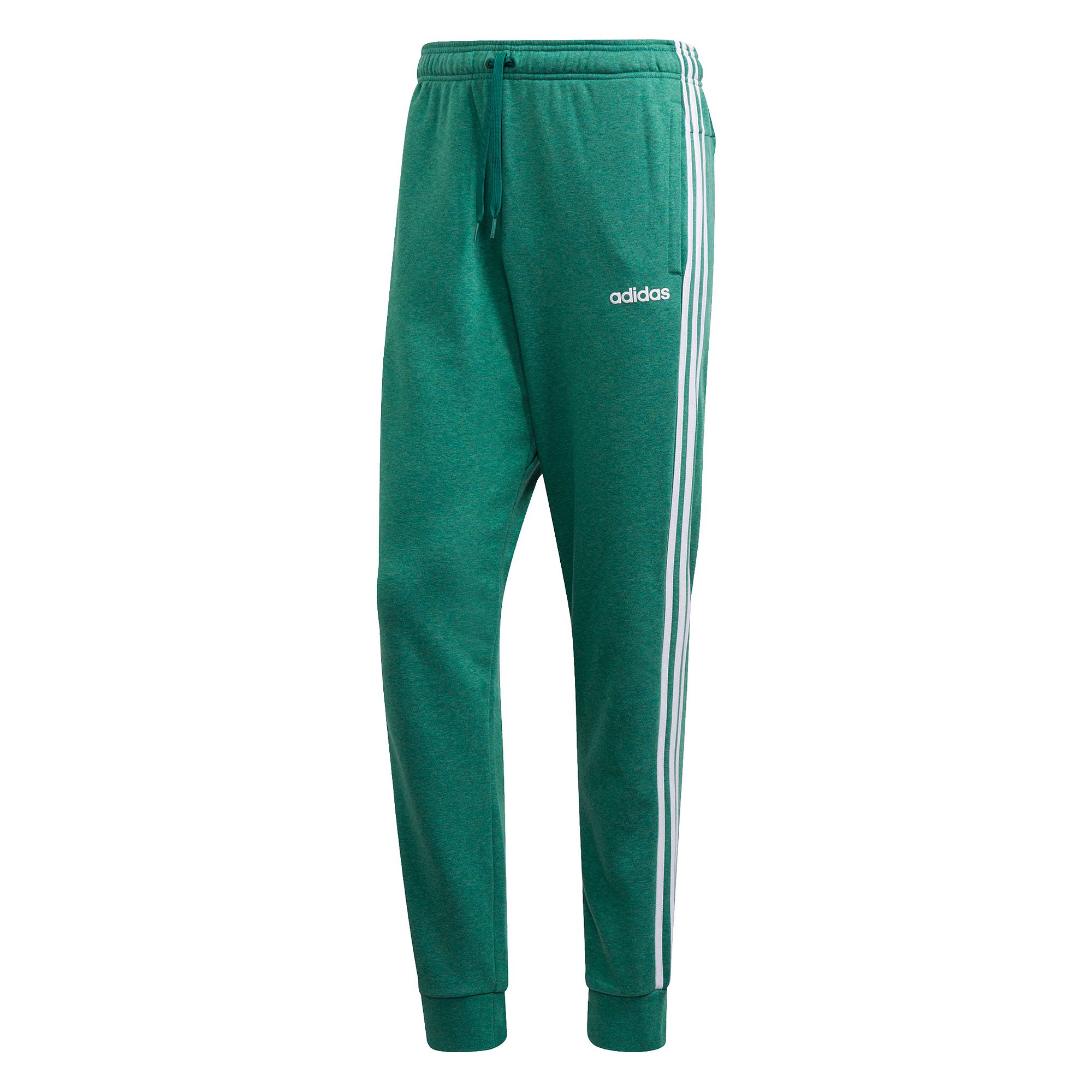 Pantalón Largo de Paseo Essentials Tapered Cuffed Tres Bandas Verde - Fútbol Factory