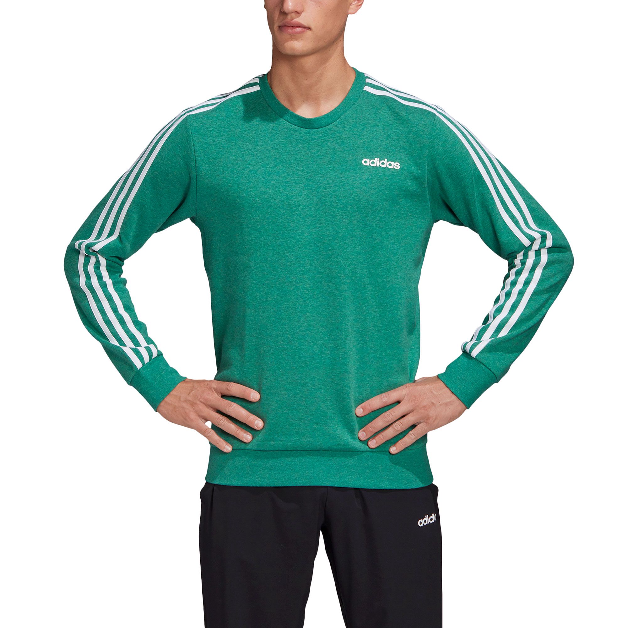 Sudadera de Paseo Essentials Tres Bandas Verde - Fútbol Factory