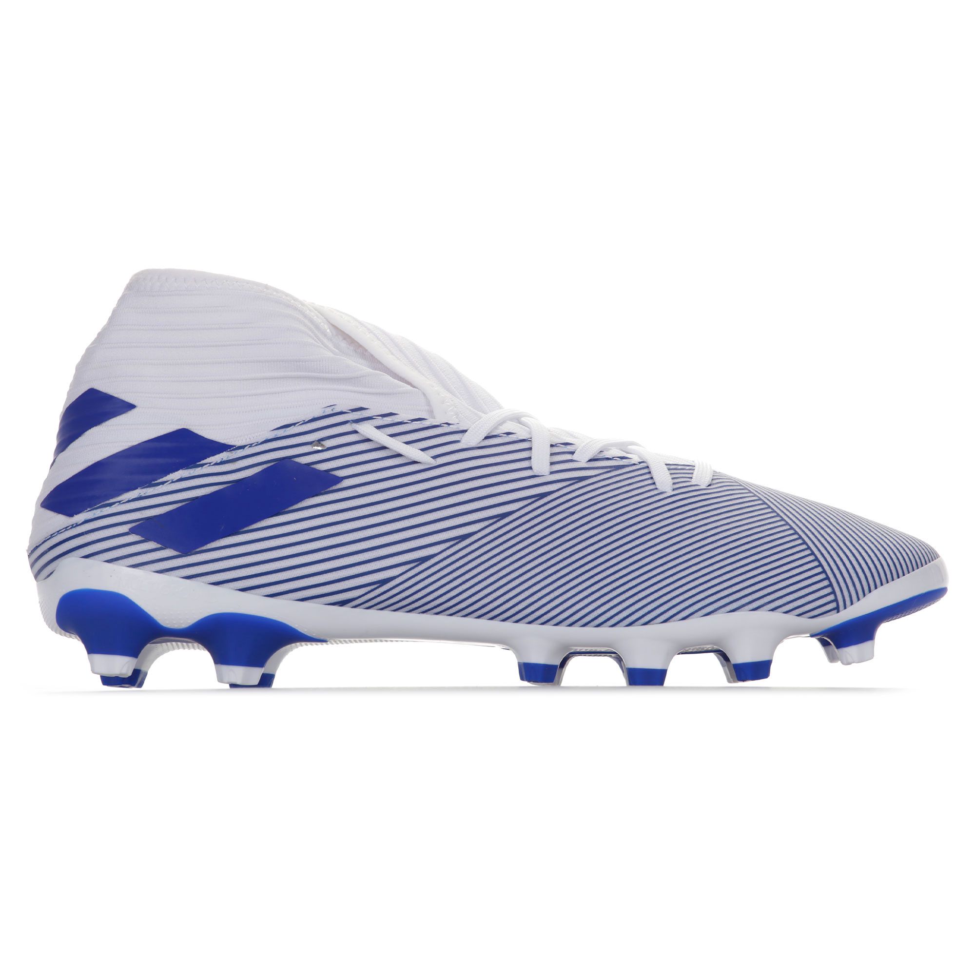 Botas de fútbol adidas Nemeziz 19.3 MG Blanco Azul - Fútbol Factory