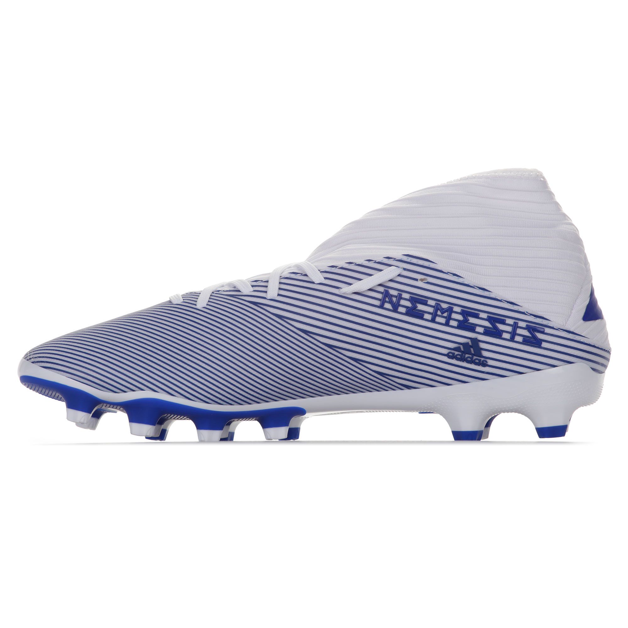 Botas de fútbol adidas Nemeziz 19.3 MG Blanco Azul - Fútbol Factory