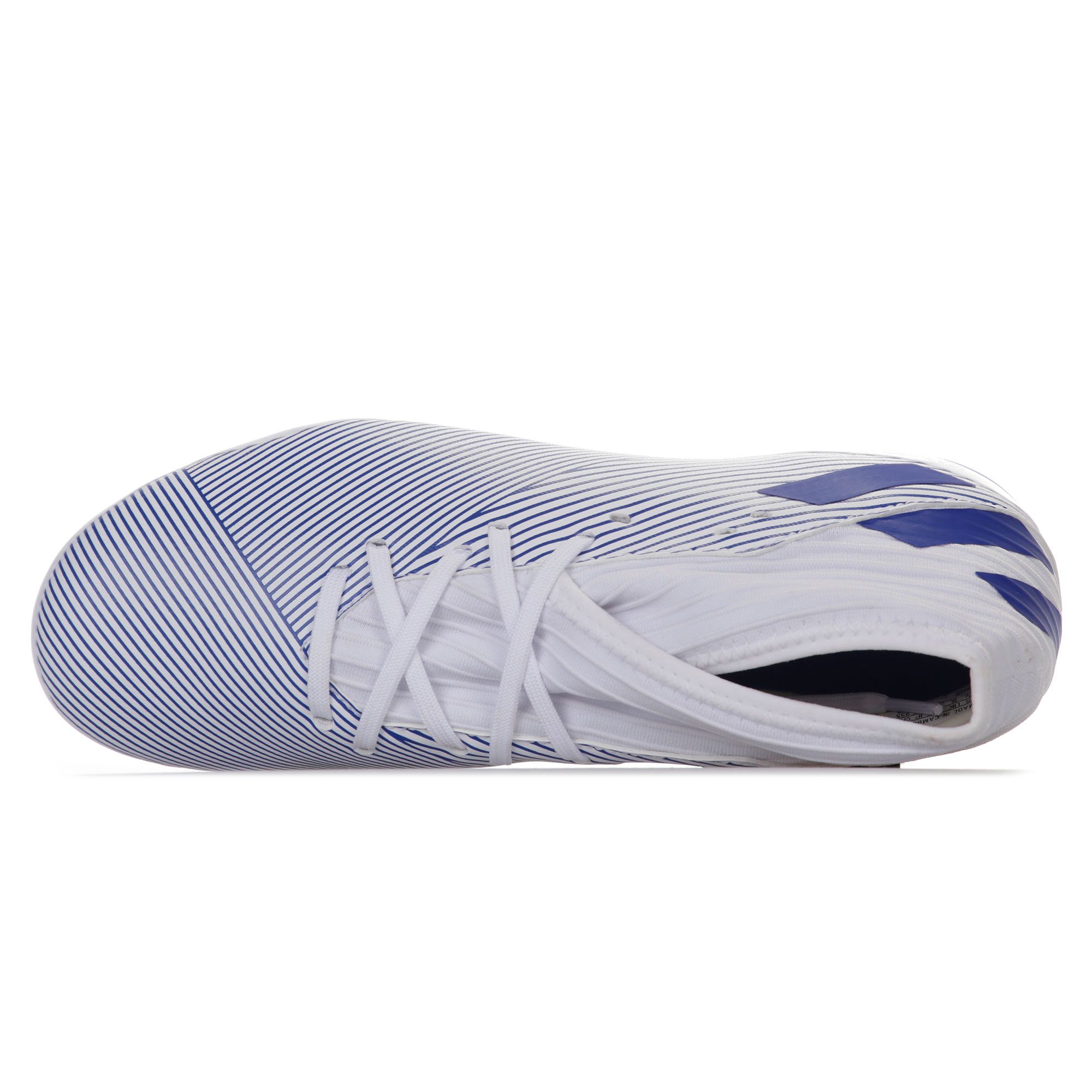 Botas de Fútbol Adidas Nemeziz 19.3 MG Junior Blanco Azul - Fútbol Factory