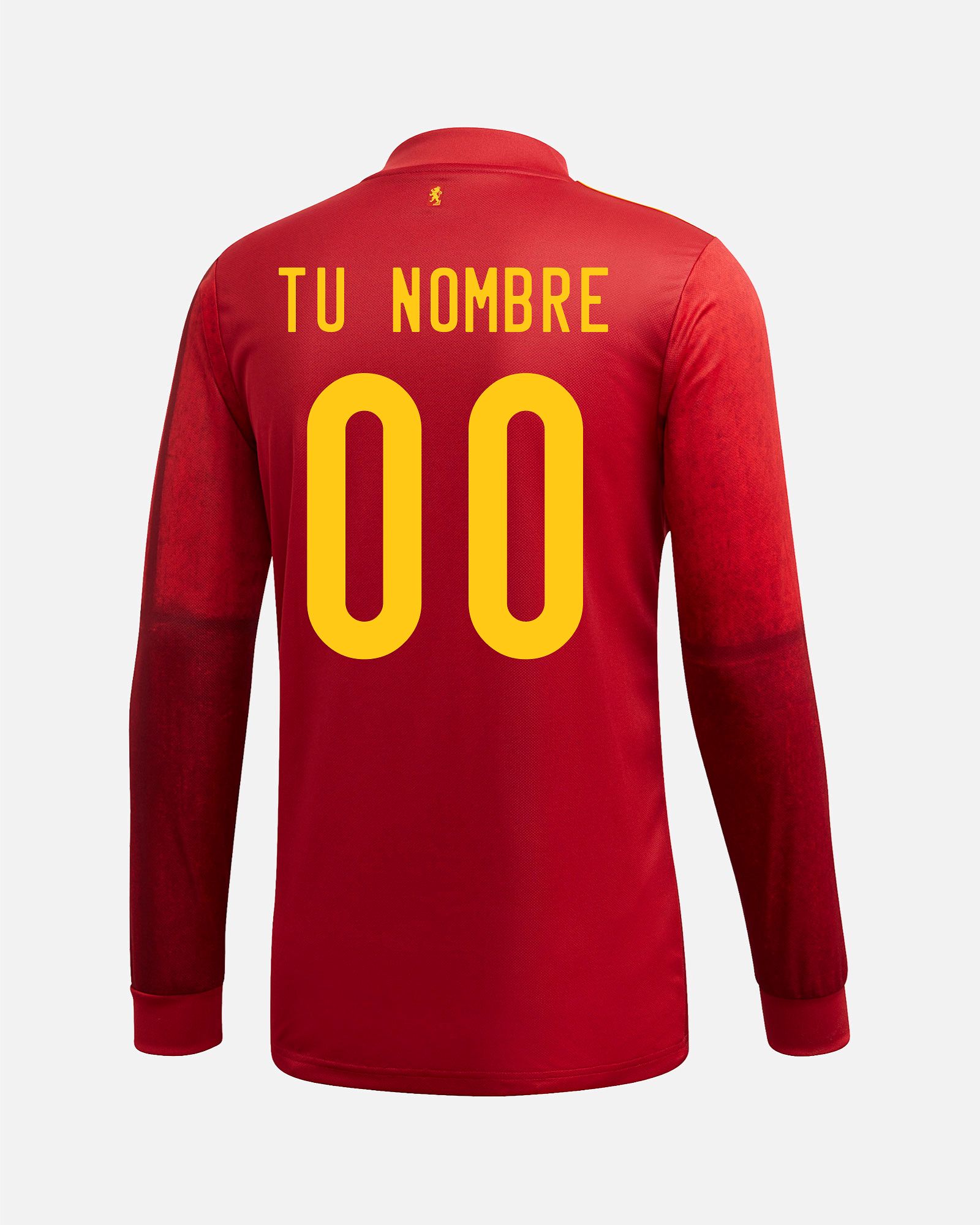 Camiseta 1ª España EURO 2021 Manga Larga Personalizado - Fútbol Factory