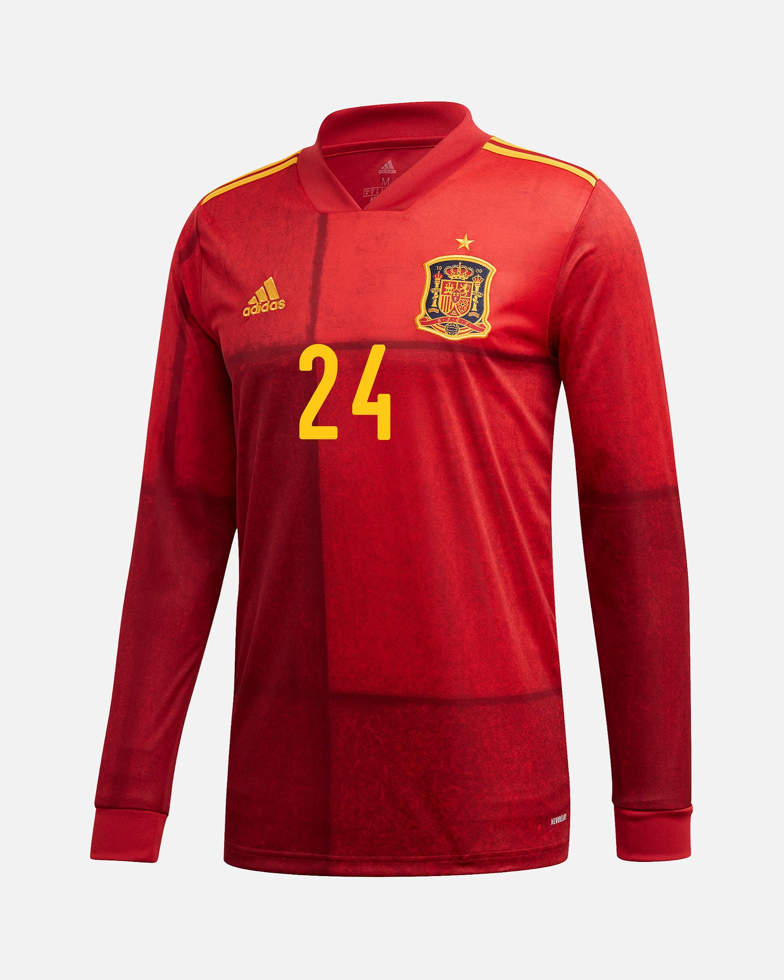 Camiseta 1ª España EURO 2021 Manga Larga Laporte - Fútbol Factory