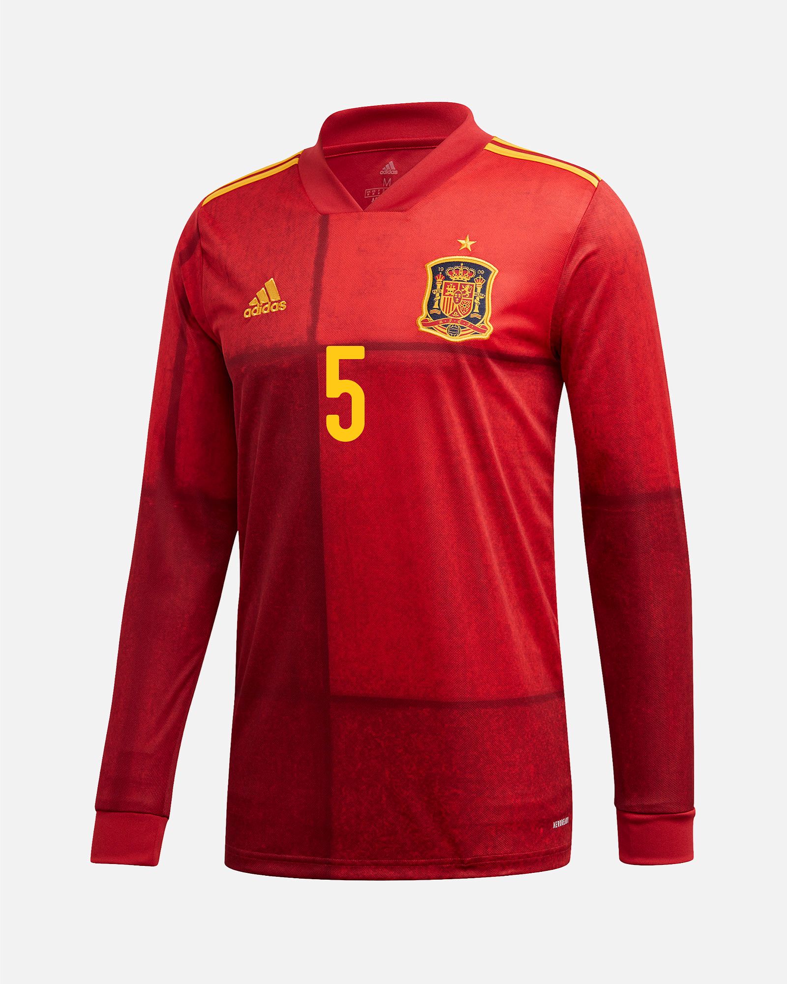 Camiseta 1ª España EURO 2021 Manga Larga Sergio Busquets - Fútbol Factory