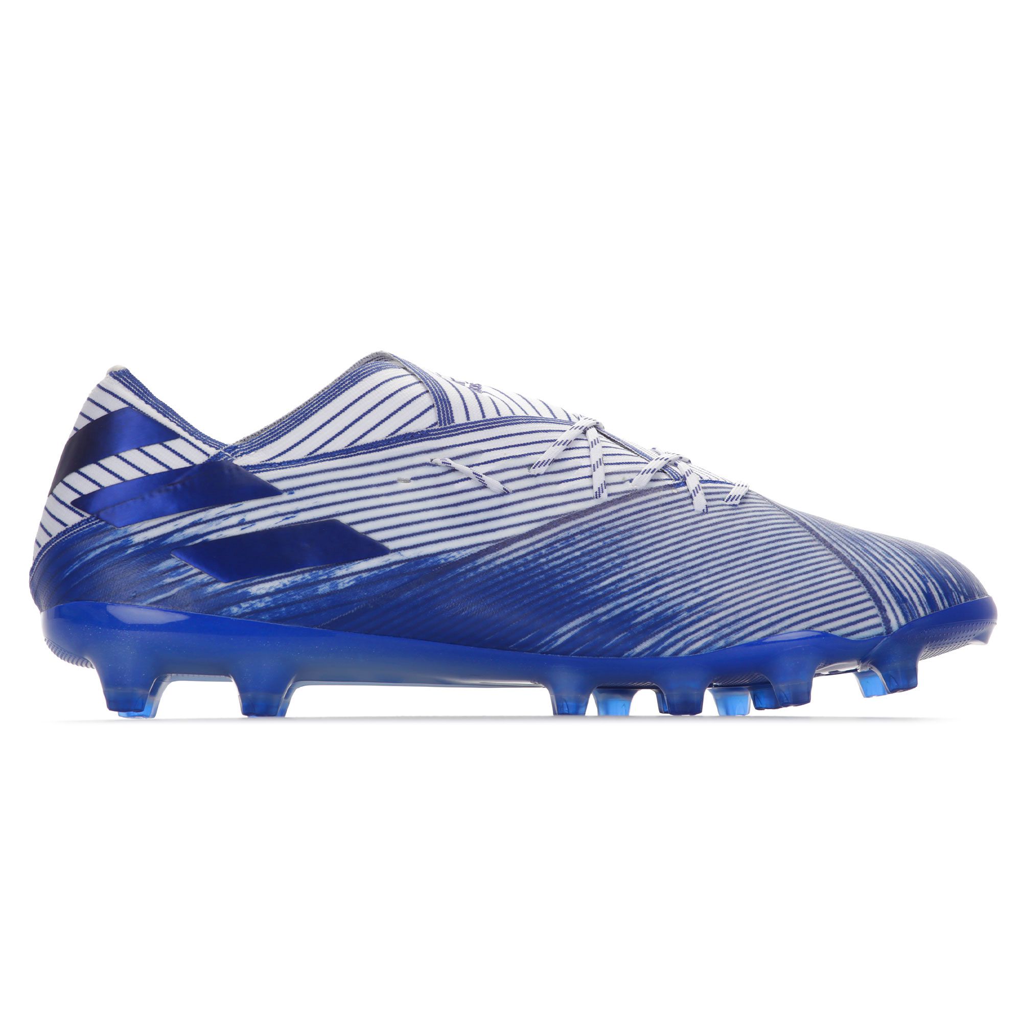 Botas de fútbol adidas Nemeziz 19.1 AG Blanco Azul - Fútbol Factory