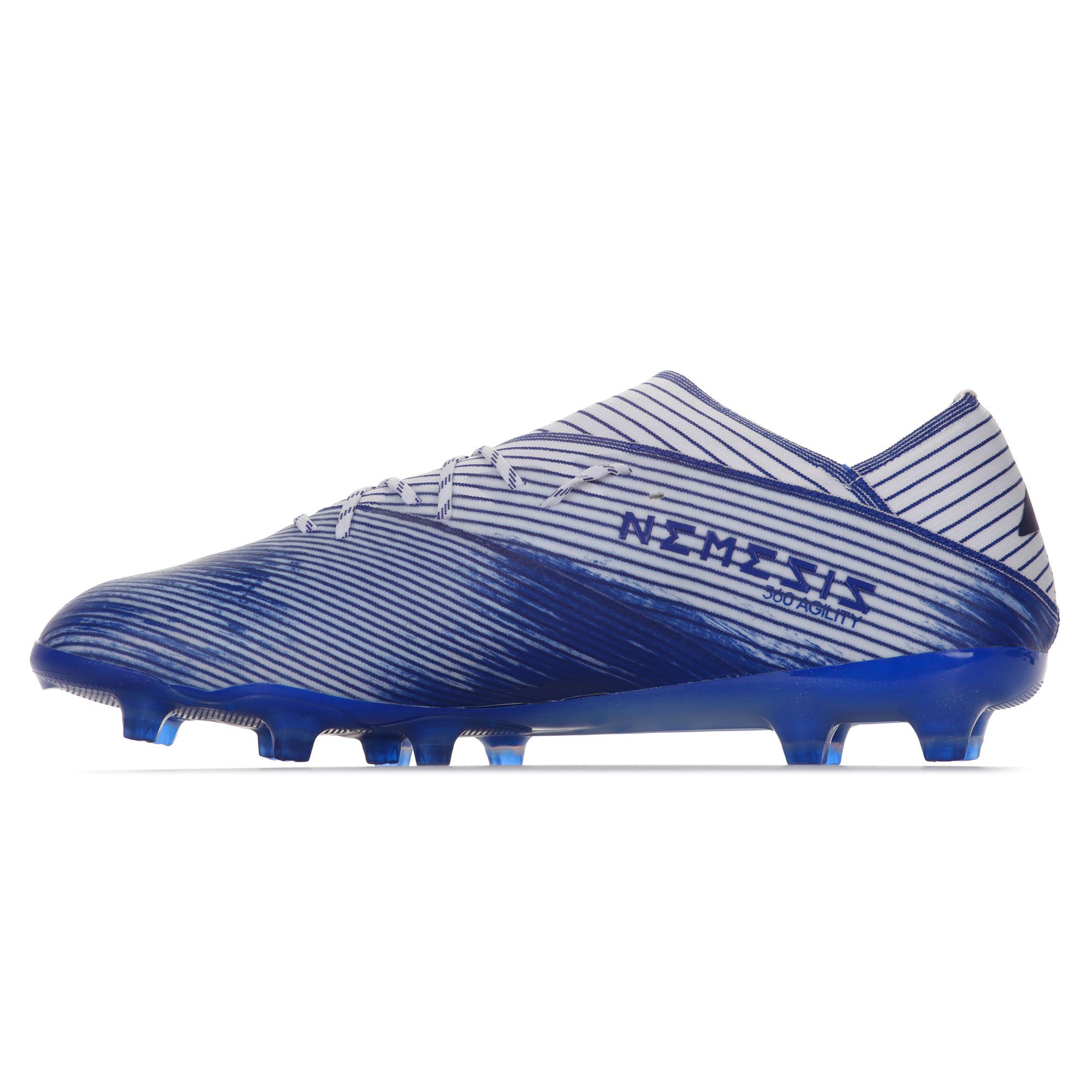 Botas de fútbol adidas Nemeziz 19.1 AG Blanco Azul - Fútbol Factory